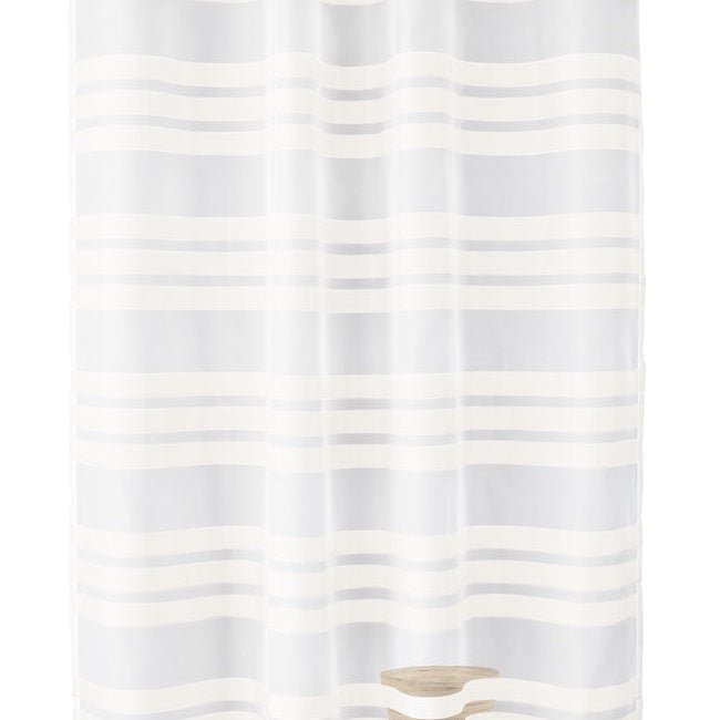 Ösen Schal transparent Organza Gardine mit Querstreifen 89133 Weiß 243 x140 (HxB) Gardinenschal Osen_Schal_transparent_Organza_Gardine_mit_Querstreifen_89133_-_Gardinenbox.de_-_-3687180 | Gardinenbox.de