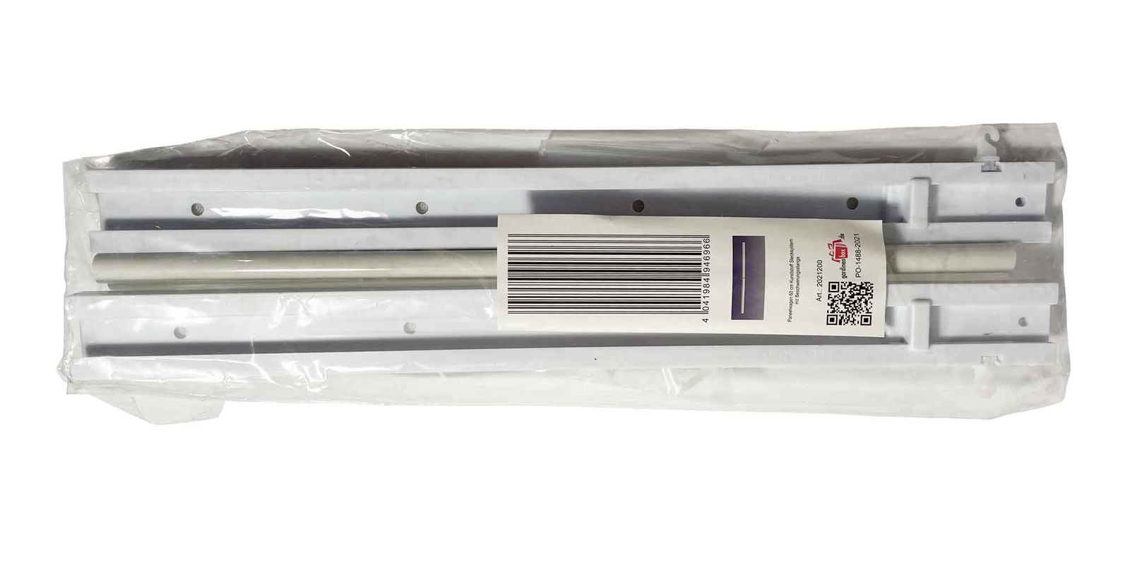 Paneelwagen 60 cm Weiß aus Kunststoff für Flächenvorhang incl. Beschwerungsstange Rollen- und X-Gleiter 2021200 Gardinen Zubehör Paneelwagen_60_cm_Weiss_aus_Kunststoff_fur_Flachenvorhang_incl._Beschwerungsstange_Rollen-_und_X-Gleiter_2021200_-_Gardinenbox.de_-_-3687406 | Gardinenbox.de