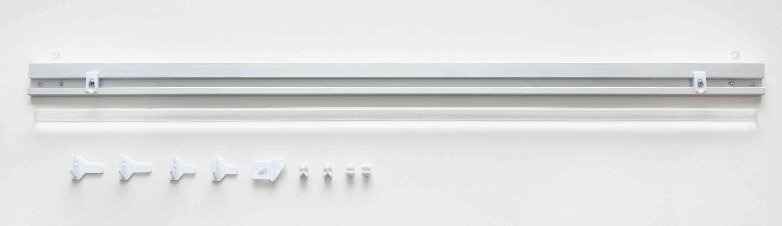 Halbtransparente Schiebegardine mit Paneelwagen »Kassel« Chenille Leinenbindung Streifen 202470P Schiebegardine Paneelwagen_Alu_24 | Gardinenbox.de