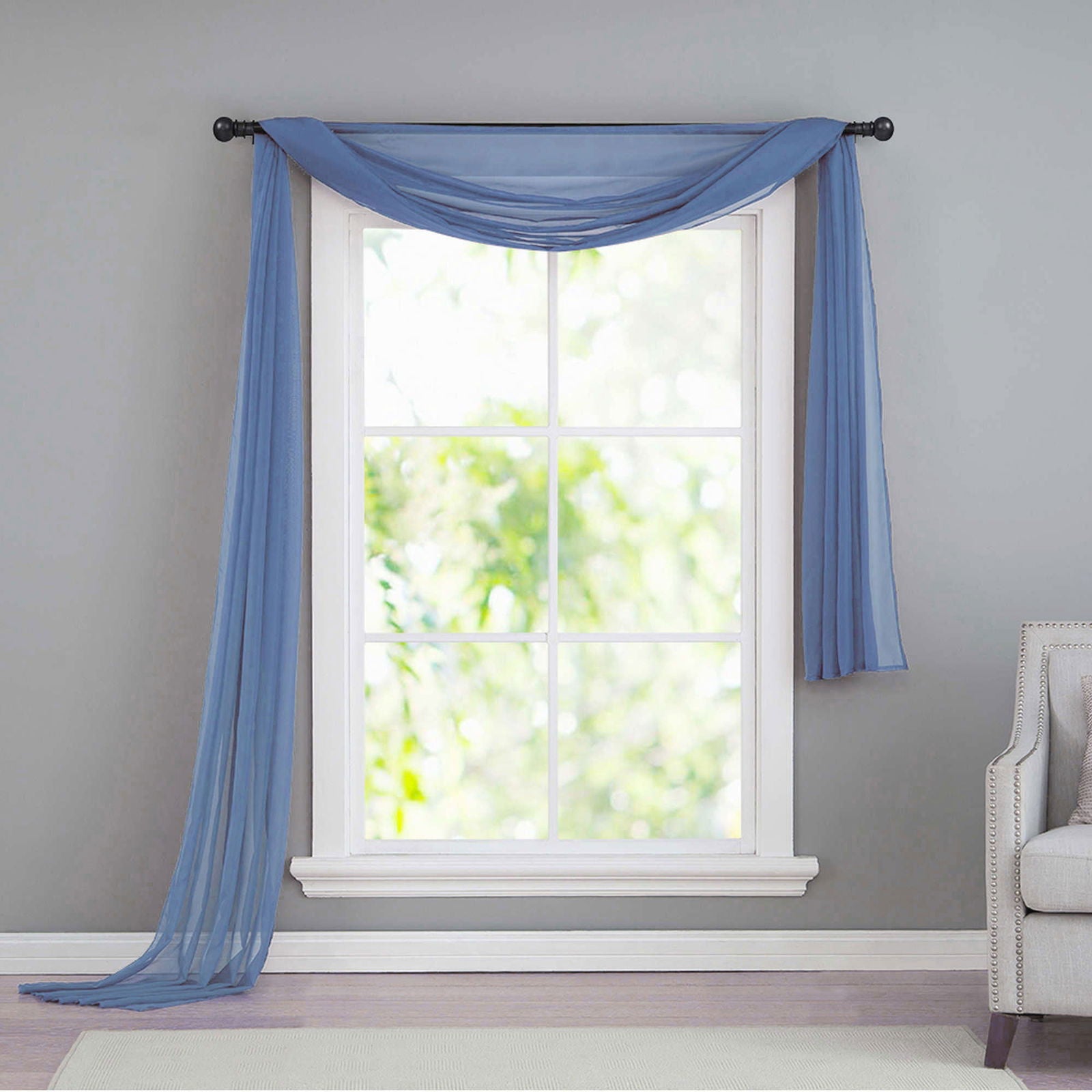 Querbehang Freihanddeko aus transparentem Voile, die ideale Ergänzung zu unseren Gardinen 560 Mittelblau Querbehang Querbehang_Freihanddeko_aus_transparentem_Voile_die_ideale_Erganzung_zu_unseren_Gardinen_560_-_Gardinenbox.de_-_-3687755 | Gardinenbox.de