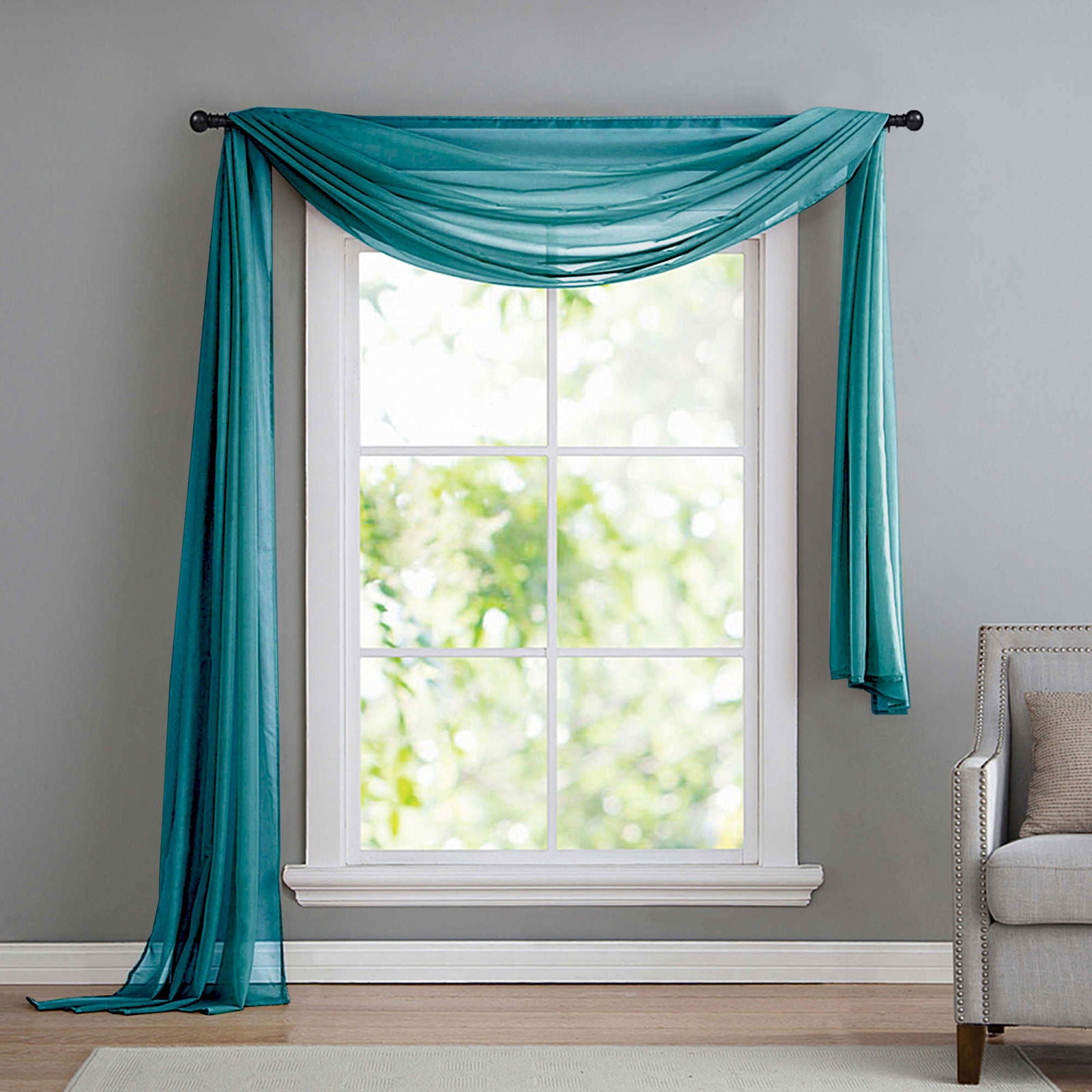 Querbehang Freihanddeko aus transparentem Voile, die ideale Ergänzung zu unseren Gardinen 560 Türkis Querbehang Querbehang_Freihanddeko_aus_transparentem_Voile_die_ideale_Erganzung_zu_unseren_Gardinen_560_-_Gardinenbox.de_-_-3687766 | Gardinenbox.de