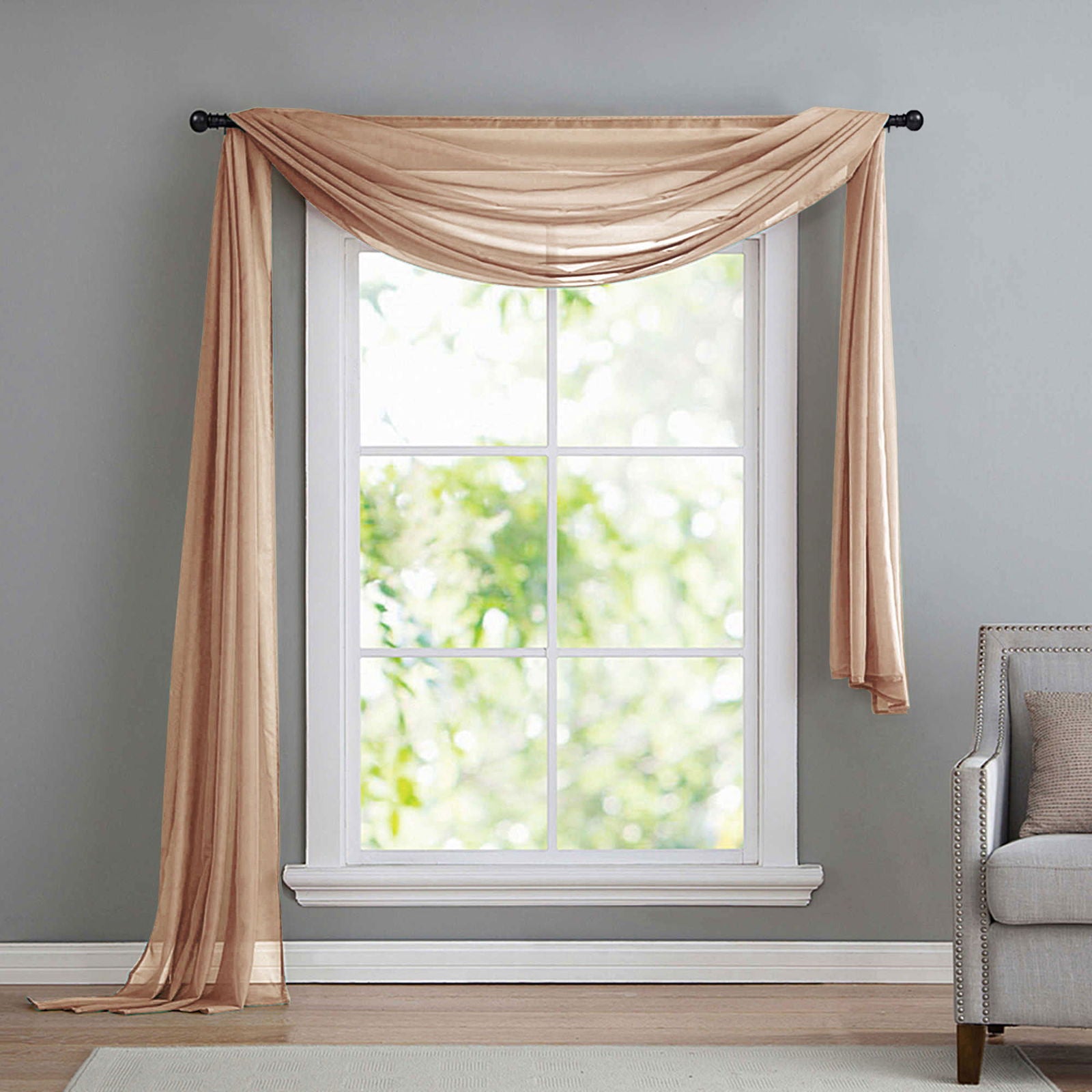 Querbehang Freihanddeko aus transparentem Voile, die ideale Ergänzung zu unseren Gardinen 560 Sand Querbehang Querbehang_Freihanddeko_aus_transparentem_Voile_die_ideale_Erganzung_zu_unseren_Gardinen_560_-_Gardinenbox.de_-_-3687770 | Gardinenbox.de