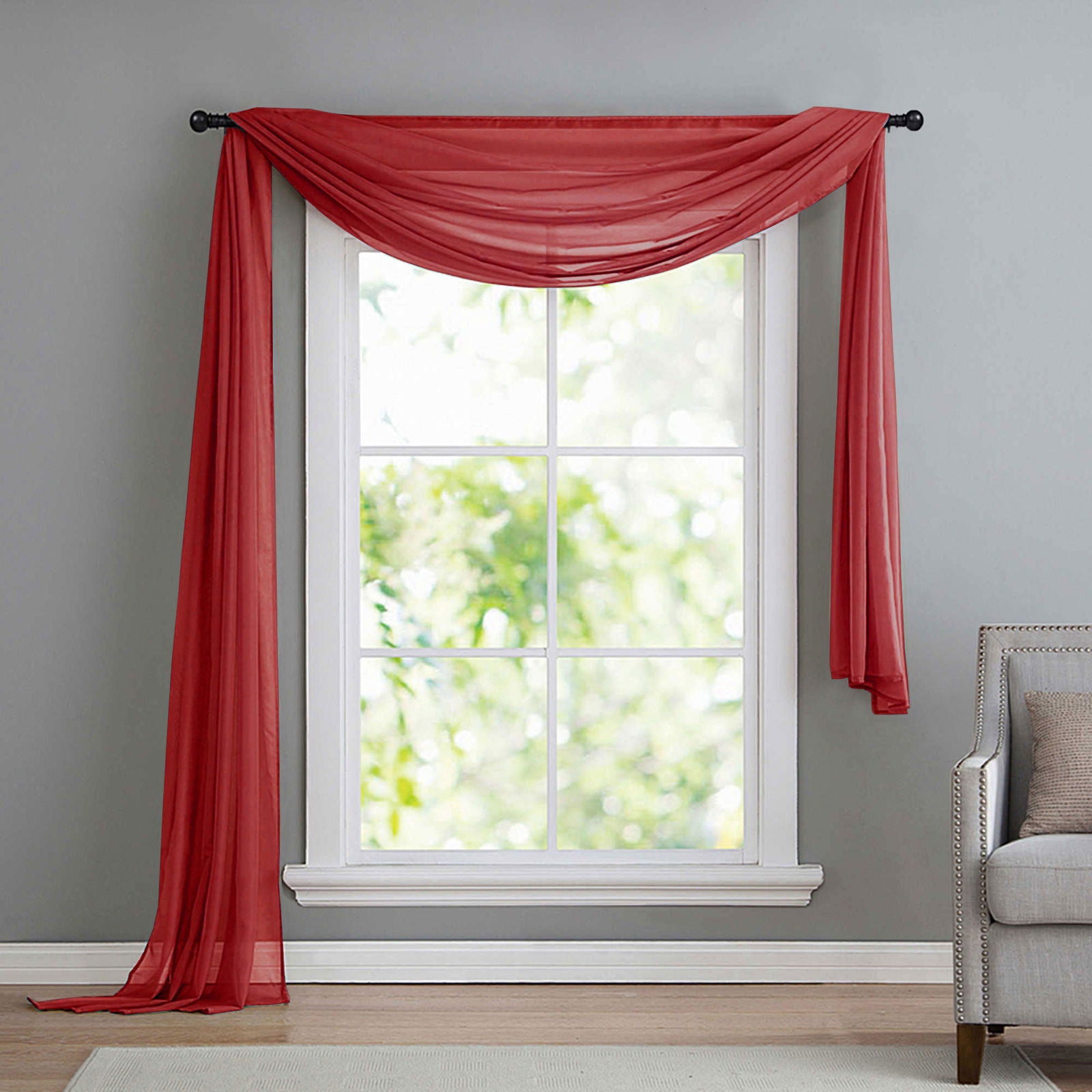 Querbehang Freihanddeko aus transparentem Voile, die ideale Ergänzung zu unseren Gardinen 560 Bordeaux Querbehang Querbehang_Freihanddeko_aus_transparentem_Voile_die_ideale_Erganzung_zu_unseren_Gardinen_560_-_Gardinenbox.de_-_-3687792 | Gardinenbox.de