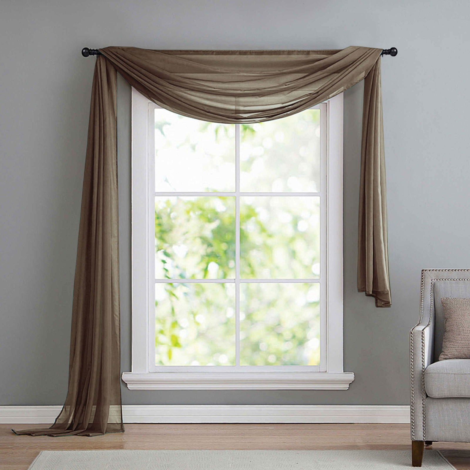 Querbehang Freihanddeko aus transparentem Voile, die ideale Ergänzung zu unseren Gardinen 560 Nougat Querbehang Querbehang_Freihanddeko_aus_transparentem_Voile_die_ideale_Erganzung_zu_unseren_Gardinen_560_-_Gardinenbox.de_-_-3687796 | Gardinenbox.de