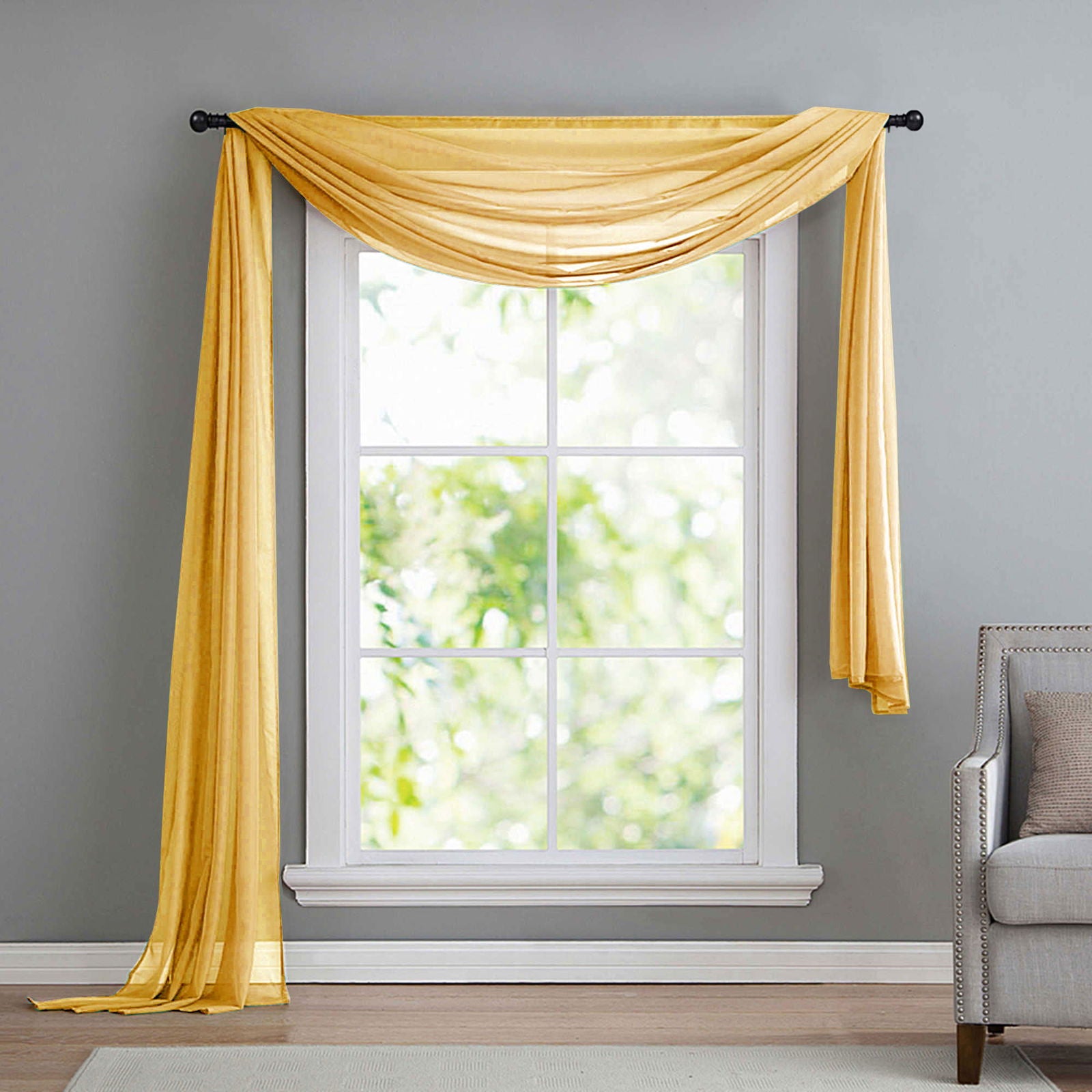 Querbehang Freihanddeko aus transparentem Voile, die ideale Ergänzung zu unseren Gardinen 560 Gelb Querbehang Querbehang_Freihanddeko_aus_transparentem_Voile_die_ideale_Erganzung_zu_unseren_Gardinen_560_-_Gardinenbox.de_-_-3687800 | Gardinenbox.de