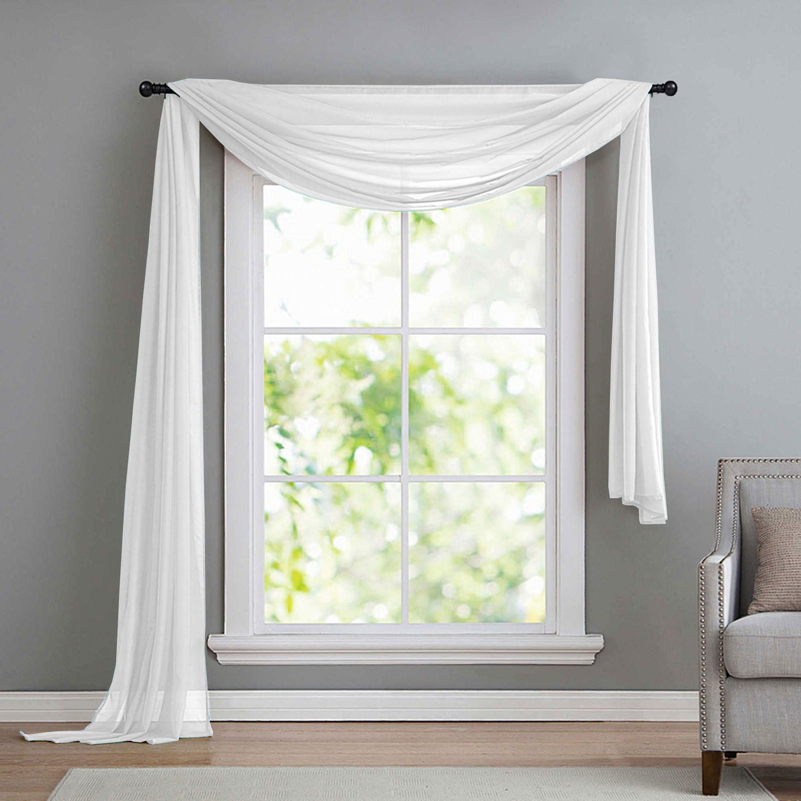 Querbehang Freihanddeko aus transparentem Voile, die ideale Ergänzung zu unseren Gardinen 560 Weiß Querbehang Querbehang_Freihanddeko_aus_transparentem_Voile_die_ideale_Erganzung_zu_unseren_Gardinen_560_-_Gardinenbox.de_-_-3687827 | Gardinenbox.de