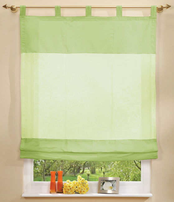 Raffrollo, 170x120cm Voile mit Taftbordüre 20312 Apfelgrün Raffrollo Raffrollo_170x120cm_Voille_mit_Taftbordure_20312_-_Gardinenbox.de_-_-3688140 | Gardinenbox.de