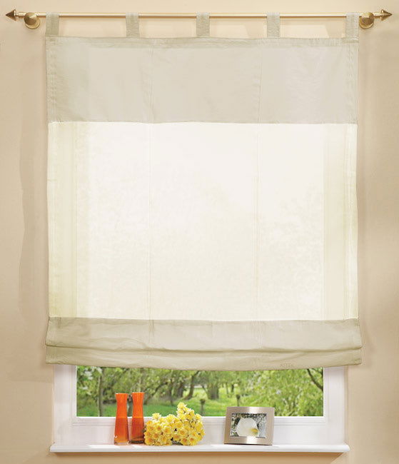 Raffrollo, 170x120cm Voile mit Taftbordüre 20312 Creme Raffrollo Raffrollo_170x120cm_Voille_mit_Taftbordure_20312_-_Gardinenbox.de_-_-3688149 | Gardinenbox.de