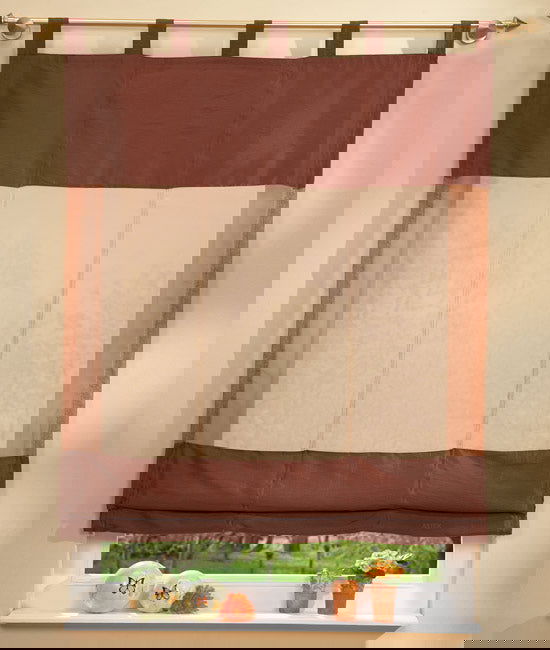 Raffrollo, 170x120cm Voile mit Taftbordüre 20312 Braun Raffrollo Raffrollo_170x120cm_Voille_mit_Taftbordure_20312_-_Gardinenbox.de_-_-3688153 | Gardinenbox.de