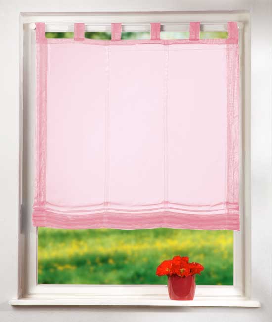 Raffrollo Voile UNI mit Schlaufen 61008 Rosa 160x80 Raffrollo Raffrollo_Voile_UNI_mit_Schlaufen_61008_-_Gardinenbox.de_-_-3688062 | Gardinenbox.de