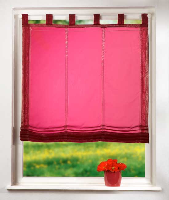 Raffrollo Voile UNI mit Schlaufen 61008 Bordeaux 160x80 Raffrollo Raffrollo_Voile_UNI_mit_Schlaufen_61008_-_Gardinenbox.de_-_-3688080 | Gardinenbox.de