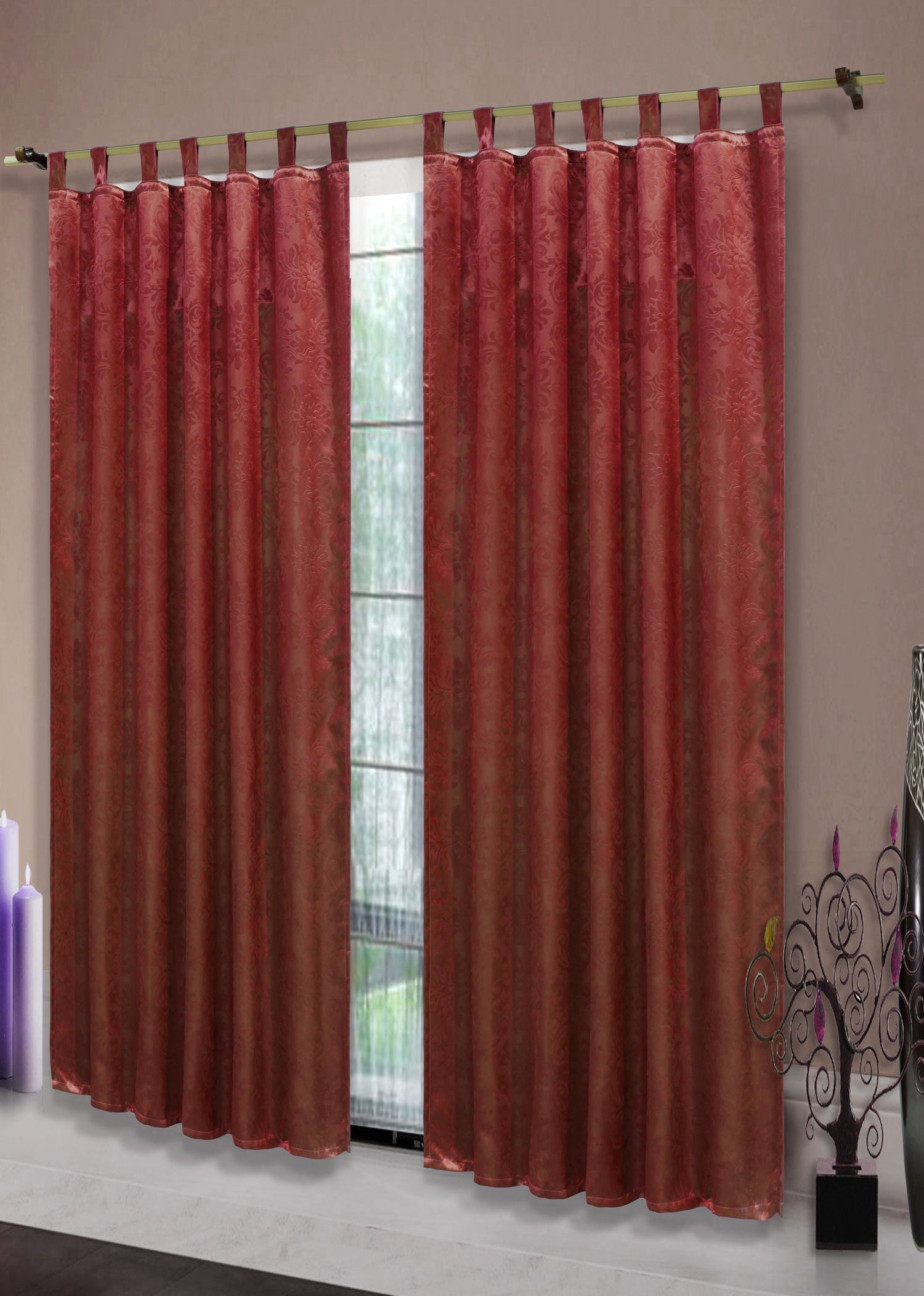 Satin Emboss / Reliefprägung bemustert Vorhang Gardine Barock -20380- Blickdicht zum Verdunkeln mit Schlaufen und eingenähtem Kräuselband, (Höhe x Breite in cm) 20380 Bordeaux Vorhang Satin_Emboss_-_Reliefpragung_bemustert_Vorhang_Gardine_Barock_-20380-_Blickdicht_zum_Verdunkeln_mit_Schlaufen_und_eingenahtem_Krauselband_Hohe_x_Breite_in_cm_20380_-_Gardinenbox._7c599a68-b926-47e5-a21a-2f1815410ce7 | Gardinenbox.de