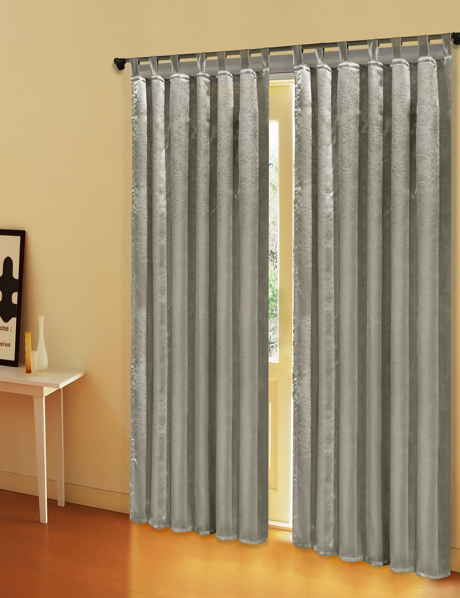 Satin Emboss / Reliefprägung bemustert Vorhang Gardine Barock -20380- Blickdicht zum Verdunkeln mit Schlaufen und eingenähtem Kräuselband, (Höhe x Breite in cm) 20380 SilberAntik Vorhang Satin_Emboss_-_Reliefpragung_bemustert_Vorhang_Gardine_Barock_-20380-_Blickdicht_zum_Verdunkeln_mit_Schlaufen_und_eingenahtem_Krauselband_Hohe_x_Breite_in_cm_20380_-_Gardinenbox._ca3f5f24-a18f-4541-90c4-2db43c1d6d47 | Gardinenbox.de