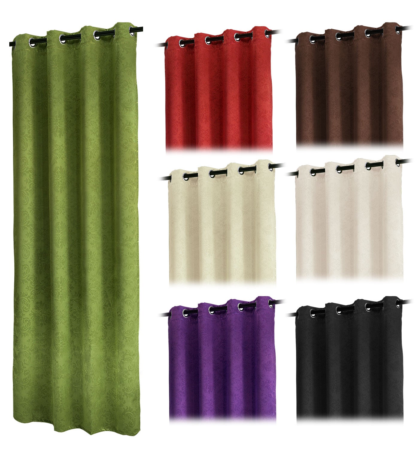 Satin Emboss / Reliefprägung bemustert Vorhang Gardine, Barock, 20370 Vorhang Satin_Emboss_-_Reliefpragung_bemustert_Vorhang_Gardine_Barock_20370_-_Gardinenbox.de_-_-3688351 | Gardinenbox.de