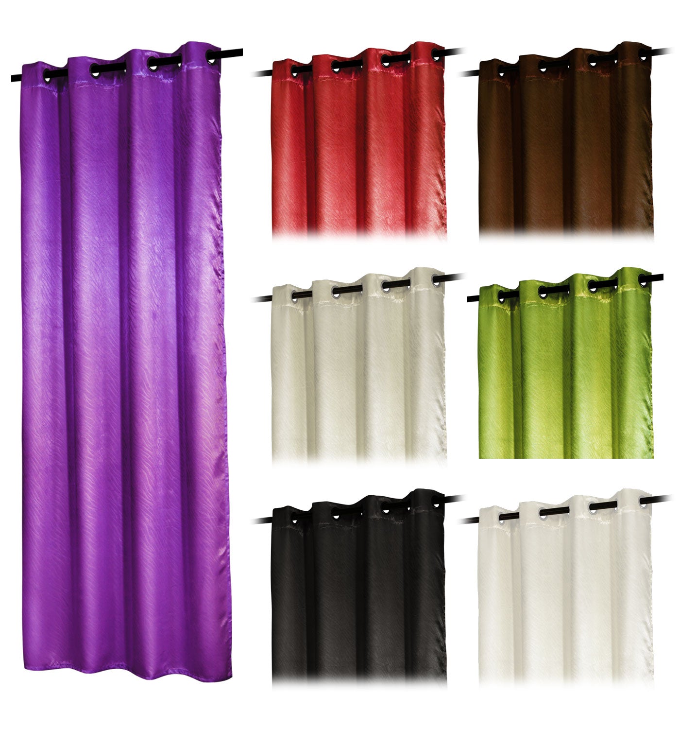 Satin Emboss / Reliefprägung bemustert Vorhang Gardine, Zebra -20371- Blickdicht zum Verdunkeln mit Ösen, (Höhe x Breite in cm) 20371 Vorhang Satin_Emboss_-_Reliefpragung_bemustert_Vorhang_Gardine_Zebra_-20371-_Blickdicht_zum_Verdunkeln_mit_Osen_Hohe_x_Breite_in_cm_20371_-_Gardinenbox.de_-_-3688435 | Gardinenbox.de