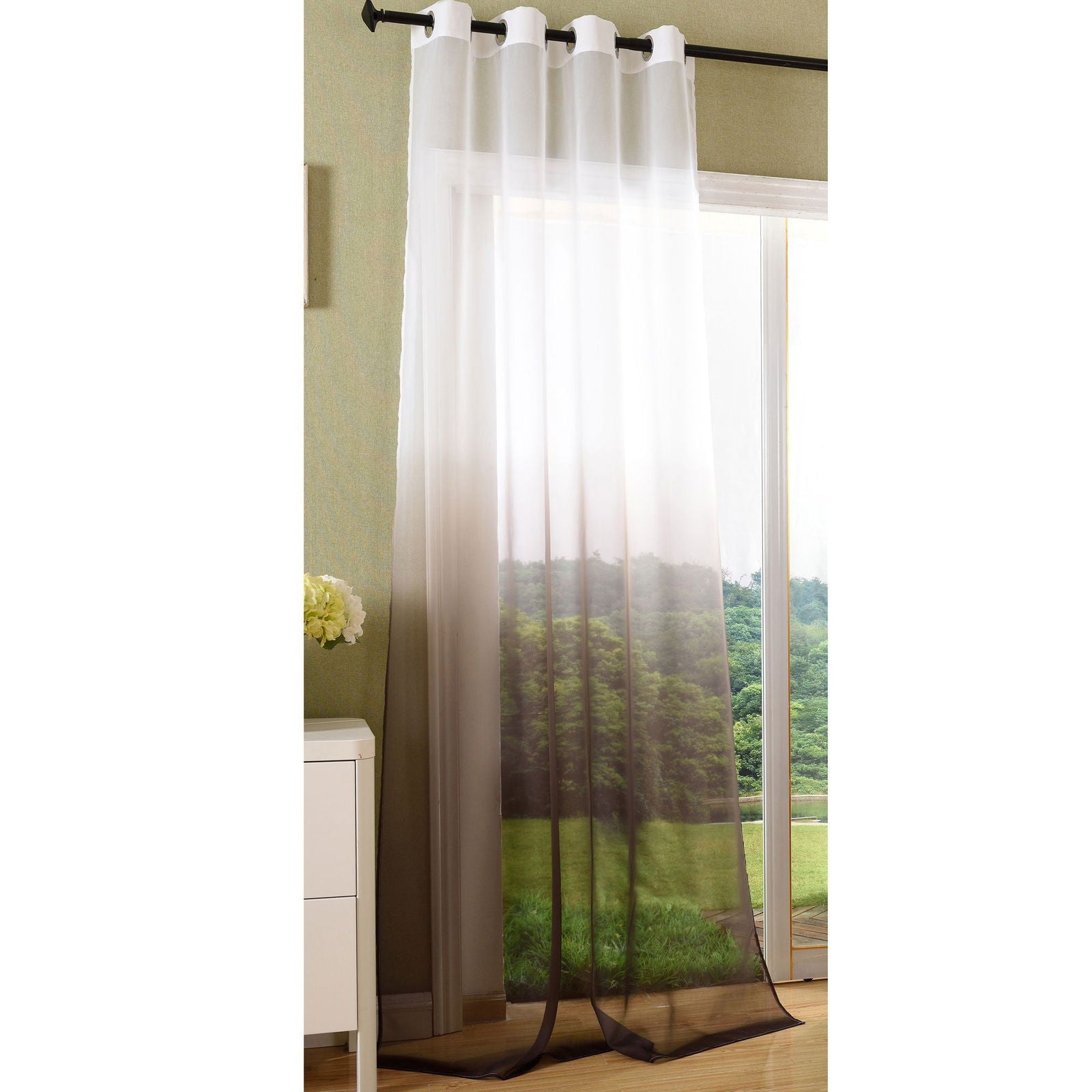 Schal transparent Farbverlauf Vorhang mit Ösen Gardine Voile 204202 Braun 1 Stück 245x140 Gardinenschal Schal_transparent_Farbverlauf_Vorhang_mit_Osen_Gardine_Voile_204202_-_Gardinenbox.de_-_-3688866 | Gardinenbox.de