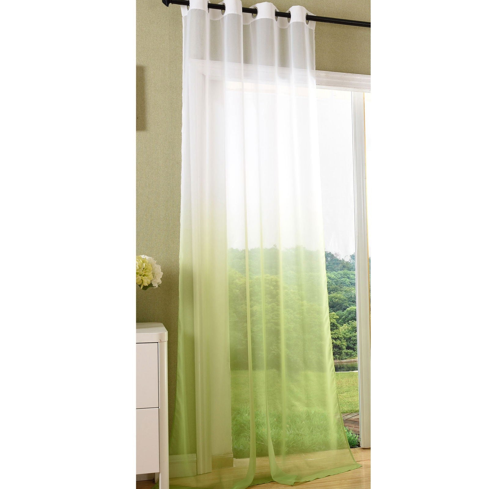 Schal transparent Farbverlauf Vorhang mit Ösen Gardine Voile 204202 Apfelgrün 1 Stück 245x140 Gardinenschal Schal_transparent_Farbverlauf_Vorhang_mit_Osen_Gardine_Voile_204202_-_Gardinenbox.de_-_-3688913 | Gardinenbox.de