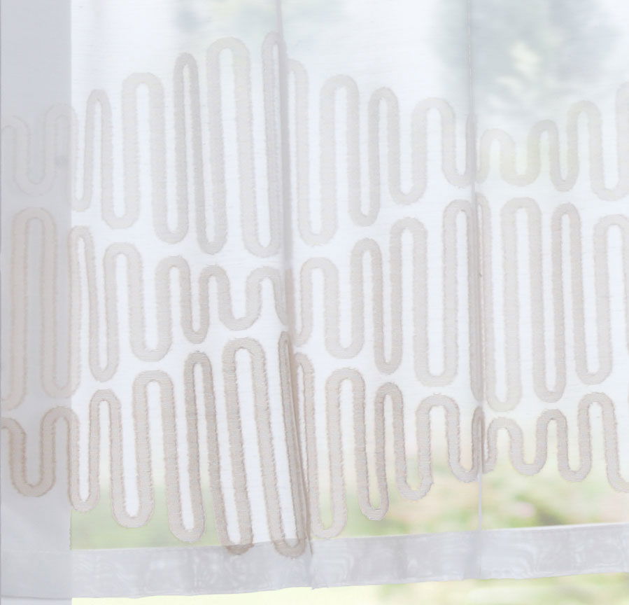 Scheibengardine »Amasya« Sichtschutz Dekoration Transparent Jacquard Voile Küchenfenster Modern Wellenform 10000308 Scheibengardine Scheibengardine_Amasya_Sichtschutz_Dekoration_Transparent_Jacquard_Voile_Kuchenfenster_Modern_Wellenform_10000308_-_Gardinenbox.de_-_-3689453 | Gardinenbox.de