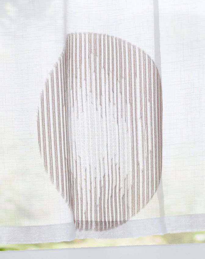 Scheibengardine »Balikesir« Sichtschutz Dekoration Transparent Jacquard Voile Küchenfenster Modern Kreise Muster 10000315 Scheibengardine Scheibengardine_Balikesir_Sichtschutz_Dekoration_Transparent_Jacquard_Voile_Kuchenfenster_Modern_Kreise_Muster_10000315_-_Gardinenbox.de_-_-3689512 | Gardinenbox.de