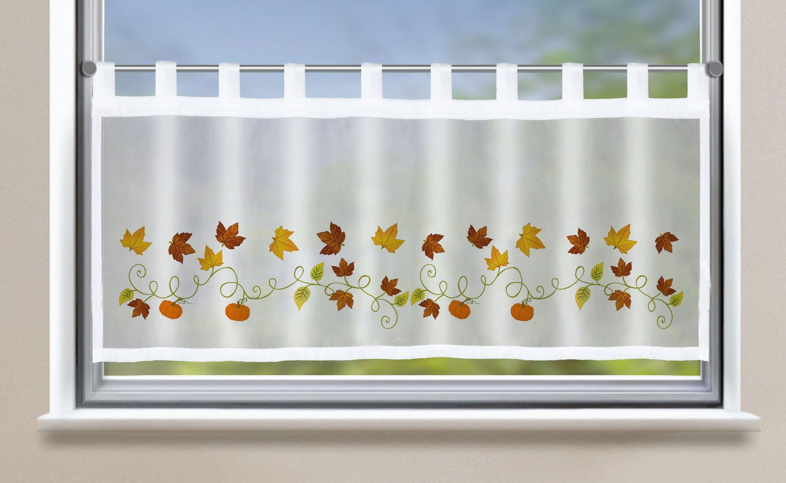 Scheibengardine »Bodrum« Bistrogardine Sichtschutz Dekoration Transparent Voile Küchenfenster Modern 2022410 Kürbis Scheibengardine Scheibengardine_Bodrum_Bistrogardine_Sichtschutz_Dekoration_Transparent_Voile_Kuchenfenster_Modern_2022410_-_Gardinenbox.de_-_-3689561 | Gardinenbox.de
