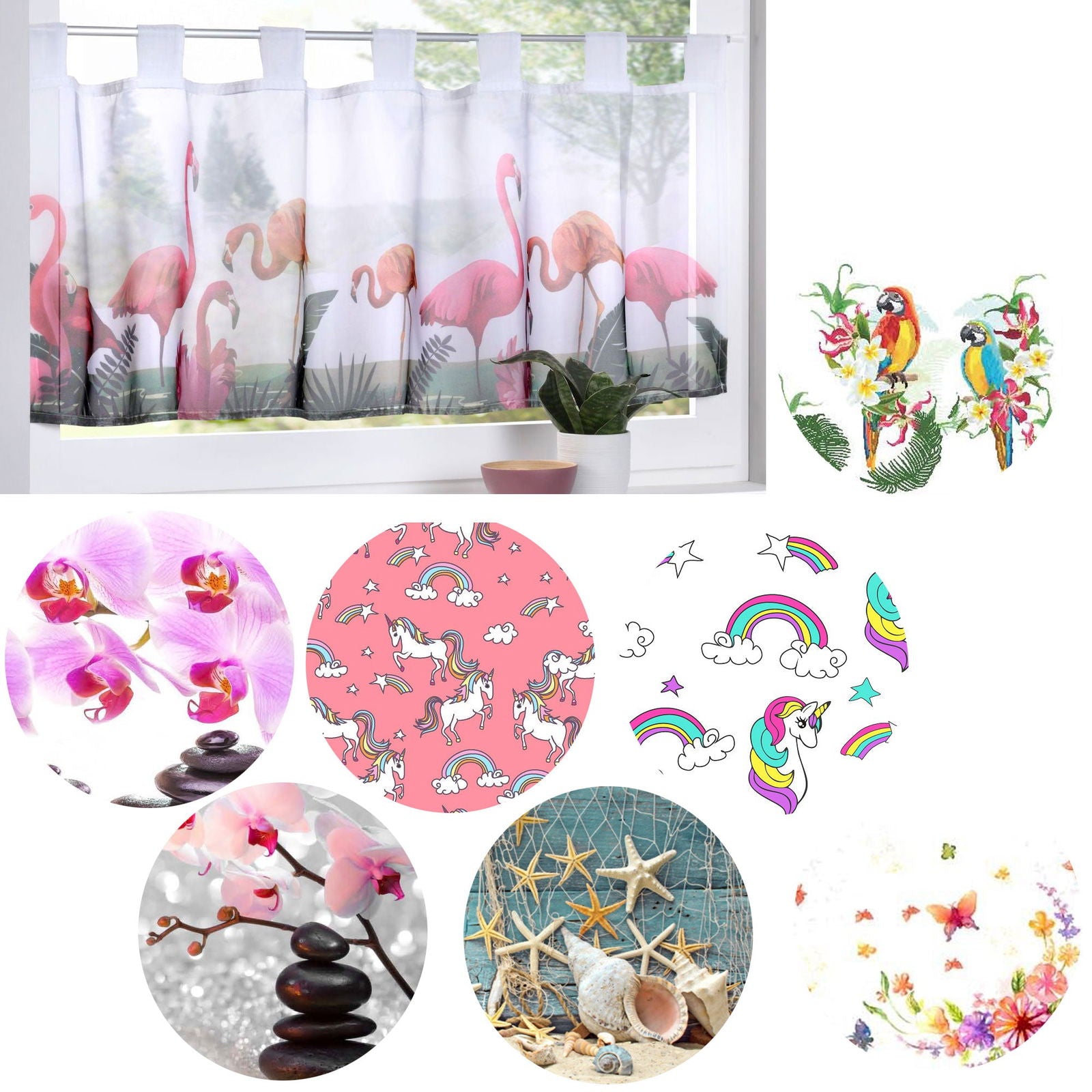 Scheibengardine »Digital Druck« Voile Kurzgardine SChlaufen Transparent Digital Druck Küche Fenster Modern 10000262 Scheibengardine Scheibengardine_Digital_Druck_Voile_Kurzgardine_SChlaufen_Transparent_Digital_Druck_Kuche_Fenster_Modern_10000262_-_Gardinenbox.de_-_-3689618 | Gardinenbox.de