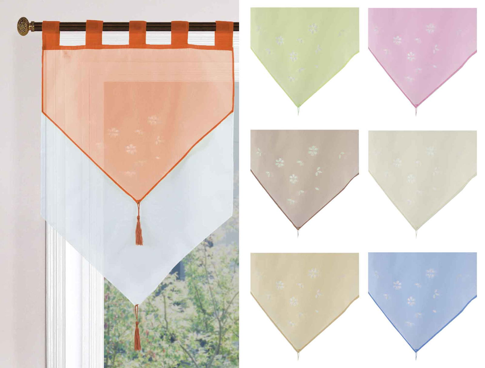 Scheibengardine »GERA« Zweilagig Voile Schlaufen Scheibenhänger Panneaux 2023710 Scheibengardine Scheibengardine_GERA_Zweilagig_Voile_Schlaufen_Scheibenhanger_Panneaux_2023710_-_Gardinenbox.de_-_-3689628 | Gardinenbox.de