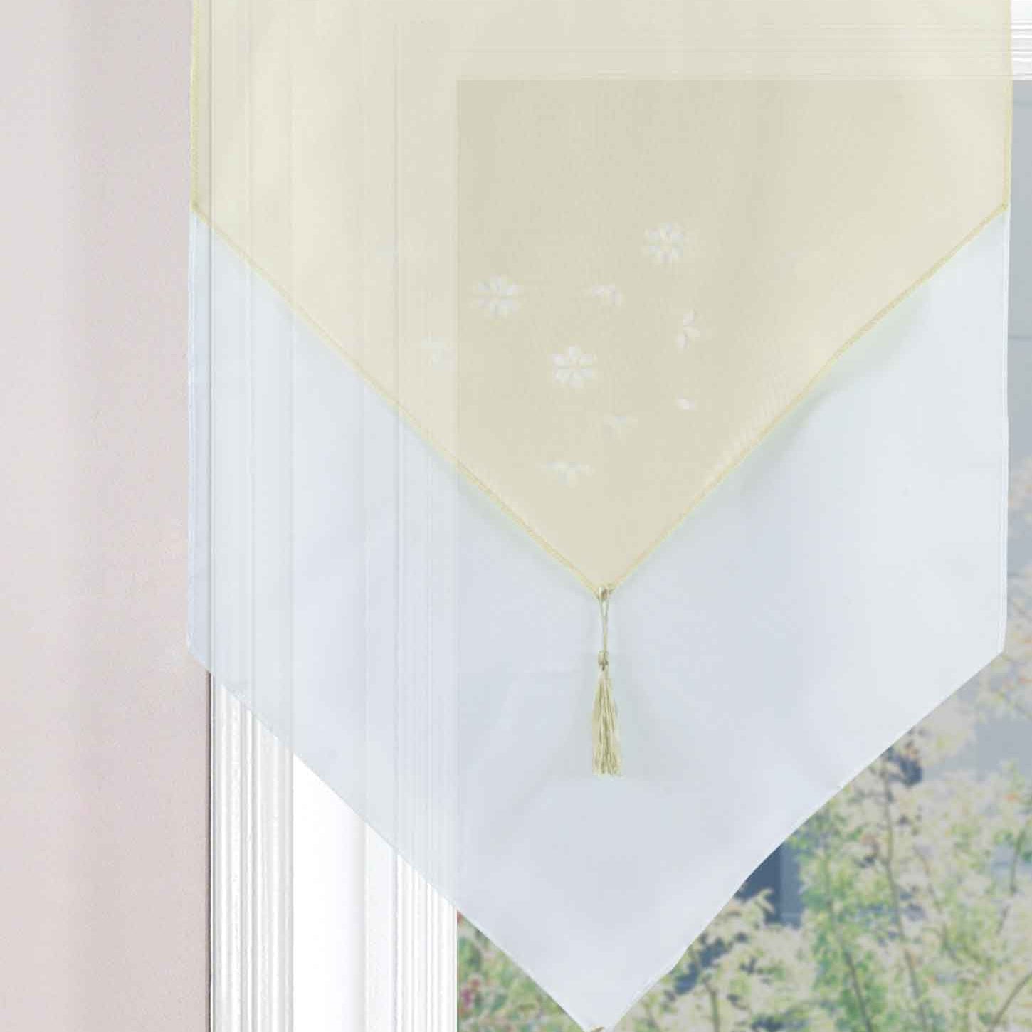Scheibengardine »GERA« Zweilagig Voile Schlaufen Scheibenhänger Panneaux 2023710 Creme Scheibengardine Scheibengardine_GERA_Zweilagig_Voile_Schlaufen_Scheibenhanger_Panneaux_2023710_-_Gardinenbox.de_-_-3689691 | Gardinenbox.de