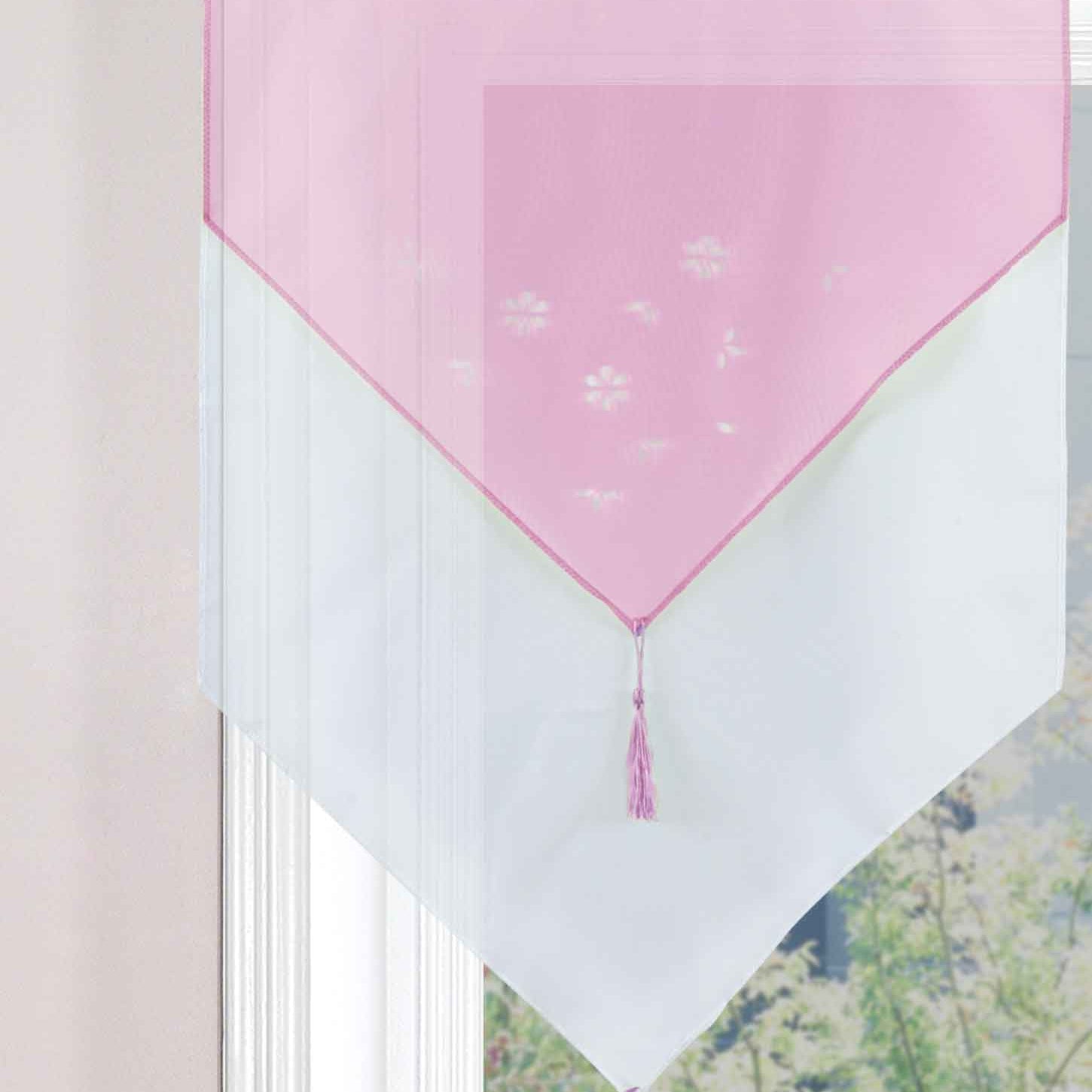 Scheibengardine »GERA« Zweilagig Voile Schlaufen Scheibenhänger Panneaux 2023710 Rosa Scheibengardine Scheibengardine_GERA_Zweilagig_Voile_Schlaufen_Scheibenhanger_Panneaux_2023710_-_Gardinenbox.de_-_-3689729 | Gardinenbox.de