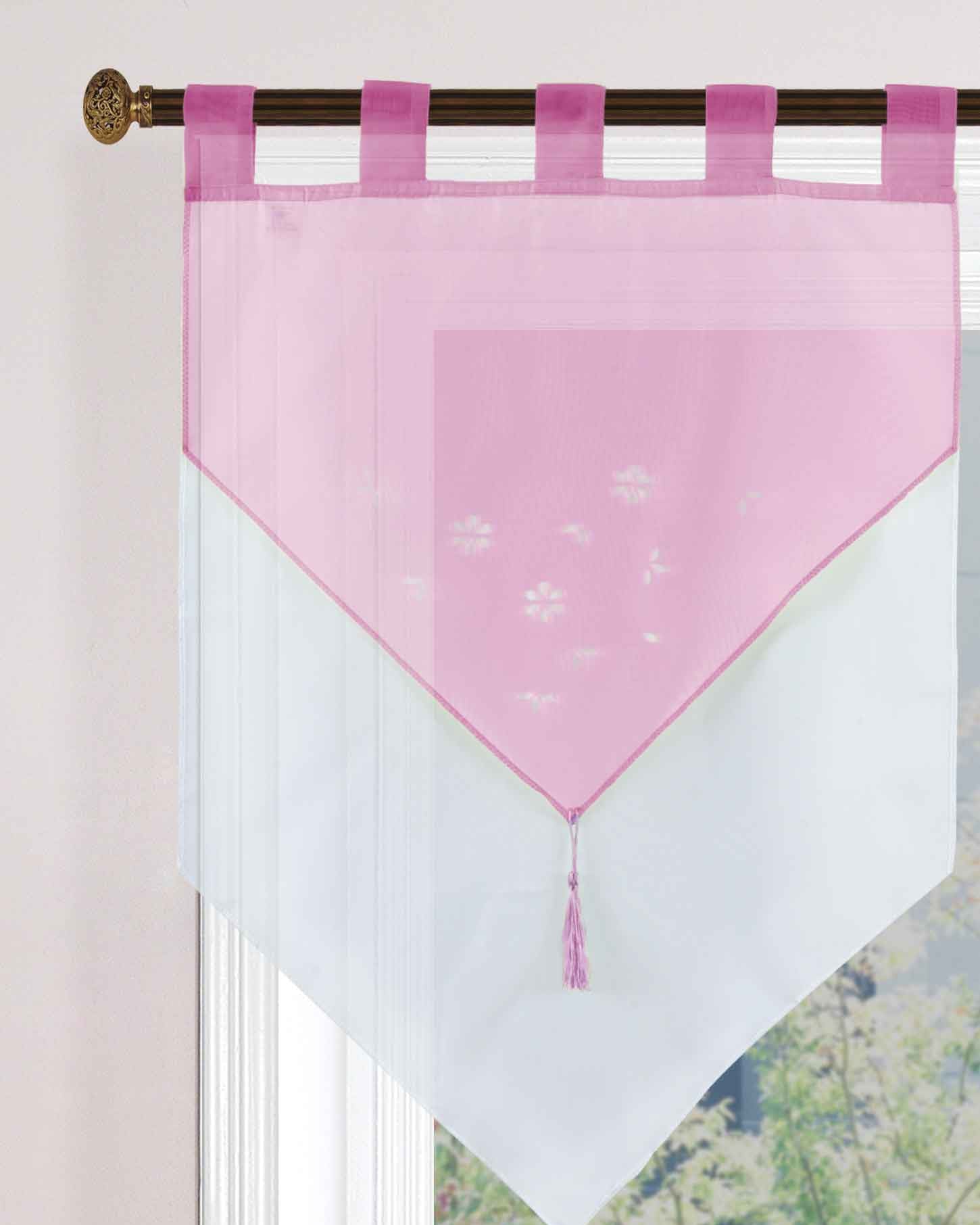 Scheibengardine »GERA« Zweilagig Voile Schlaufen Scheibenhänger Panneaux 2023710 Rosa Scheibengardine Scheibengardine_GERA_Zweilagig_Voile_Schlaufen_Scheibenhanger_Panneaux_2023710_-_Gardinenbox.de_-_-3689729 | Gardinenbox.de