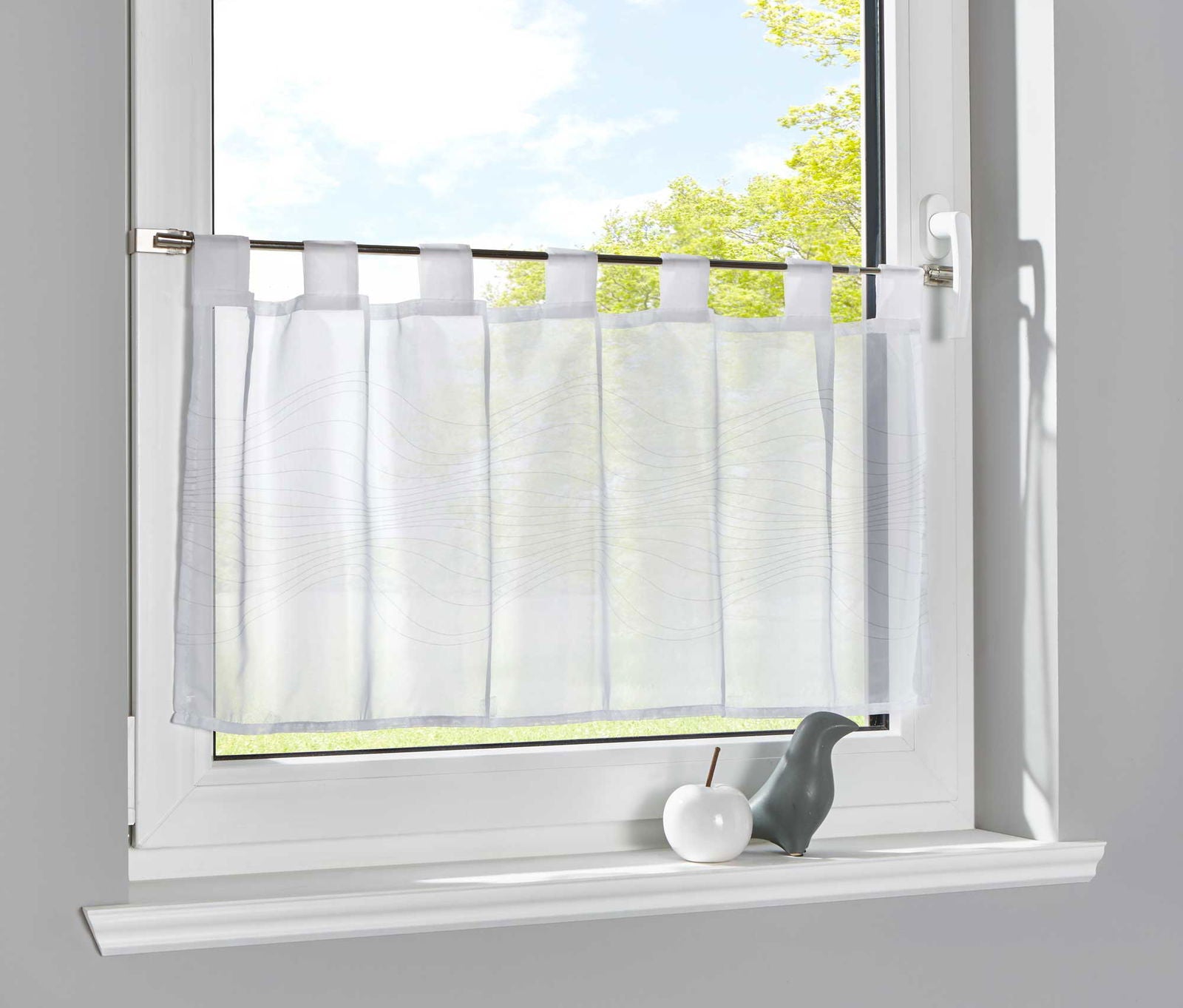 Scheibengardine Voile »Ulm« Ausbrenner Bedruckt Sichtschutz Transparent Küchenfenster 202071 Linie HxB 43x100 cm Scheibengardine Scheibengardine_Voile_Ulm_Ausbrenner_Bedruckt_Sichtschutz_Transparent_Kuchenfenster_202071_-_Gardinenbox.de_-_-3689303 | Gardinenbox.de