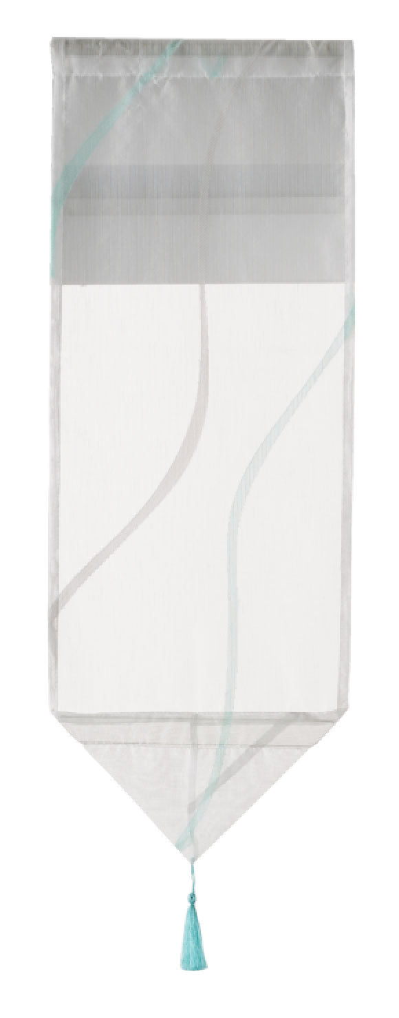 Scheibenhänger Scheibengardine Dreieck Abschluss Bommel Tunneldurchzug »Artvin« Beschwerungsplatte 10000329 Hellblau Mint HxB 80x30 cm Scheibengardine Scheibenhanger_Scheibengardine_Dreieck_Abschluss_Bommel_Tunneldurchzug_Artvin_Beschwerungsplatte_10000329_-_Gardinenbox.de_-_-3689929 | Gardinenbox.de