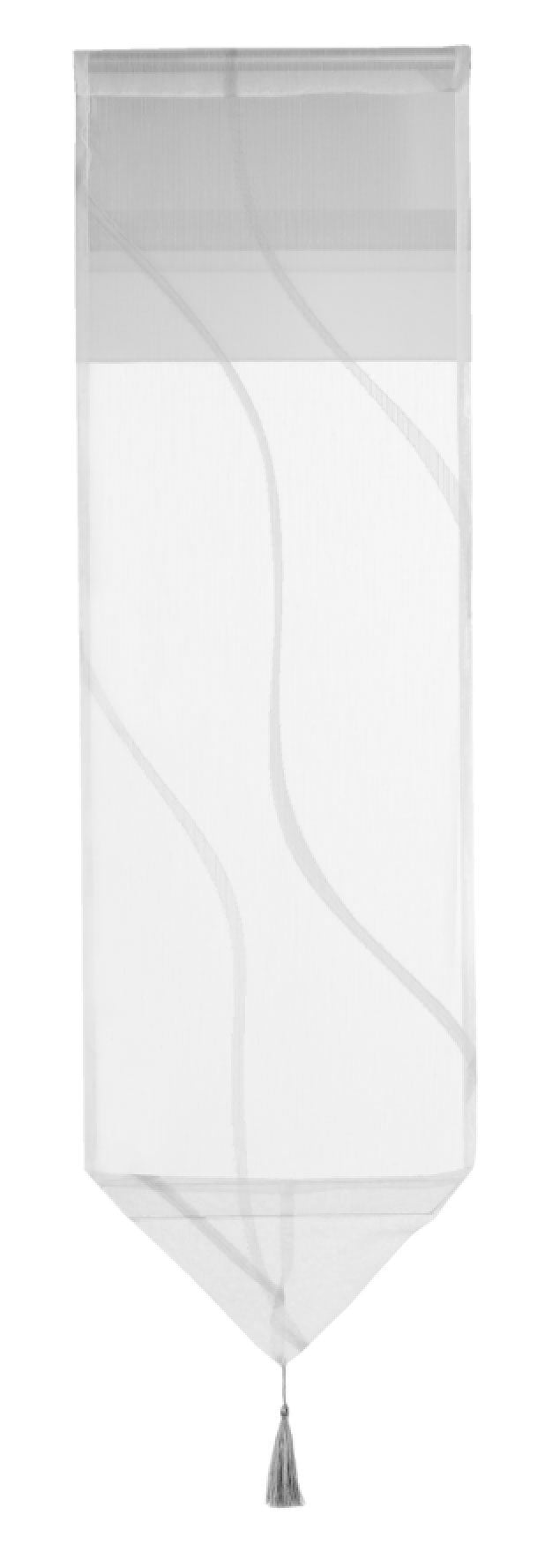 Scheibenhänger Scheibengardine Dreieck Abschluss Bommel Tunneldurchzug »Artvin« Beschwerungsplatte 10000329 Grau HxB 100x30 cm Scheibengardine Scheibenhanger_Scheibengardine_Dreieck_Abschluss_Bommel_Tunneldurchzug_Artvin_Beschwerungsplatte_10000329_-_Gardinenbox.de_-_-3689932 | Gardinenbox.de