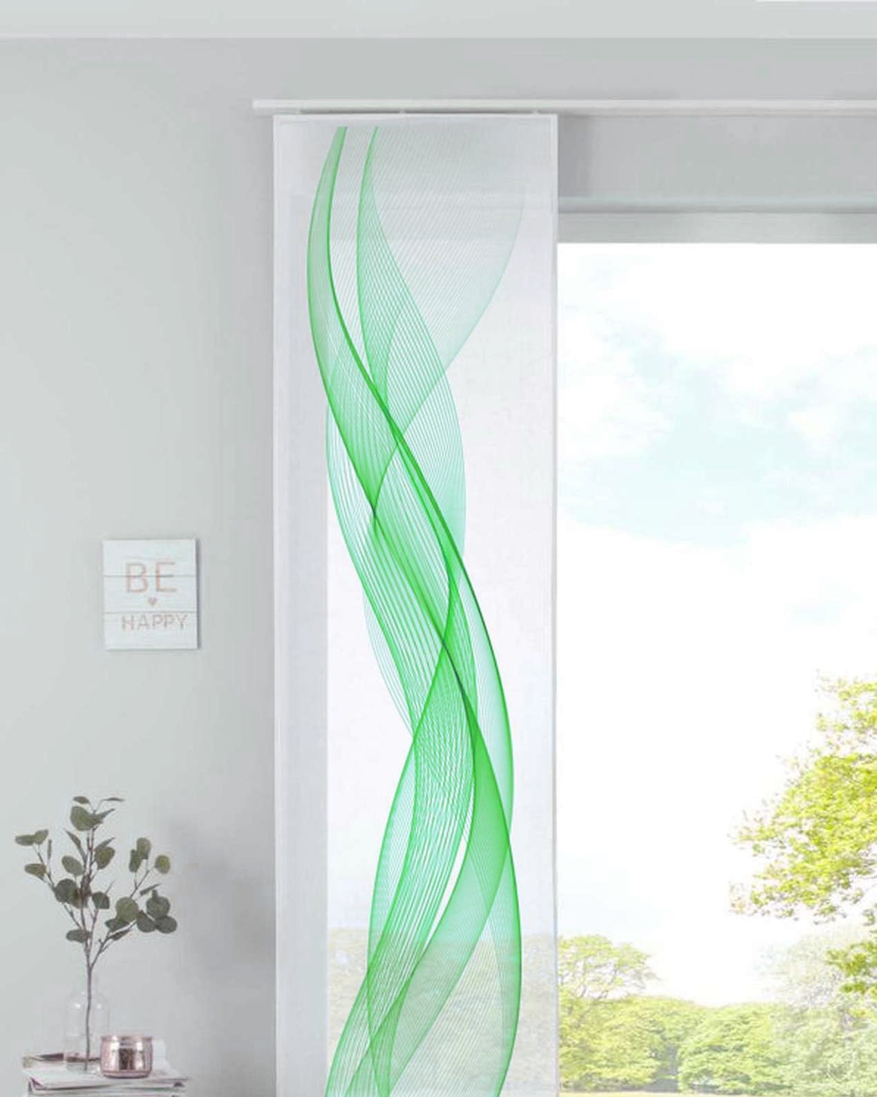 Schiebegardine Flächenvorhang »Izmir« Voile Transparent Paneelwagen Beschwerungsstange 2022400 Welle Grün Schiebegardine Schiebegardine_Flachenvorhang_Izmir_Voile_Transparent_Paneelwagen_Beschwerungsstange_2022400_-_Gardinenbox.de_-_-3690106 | Gardinenbox.de