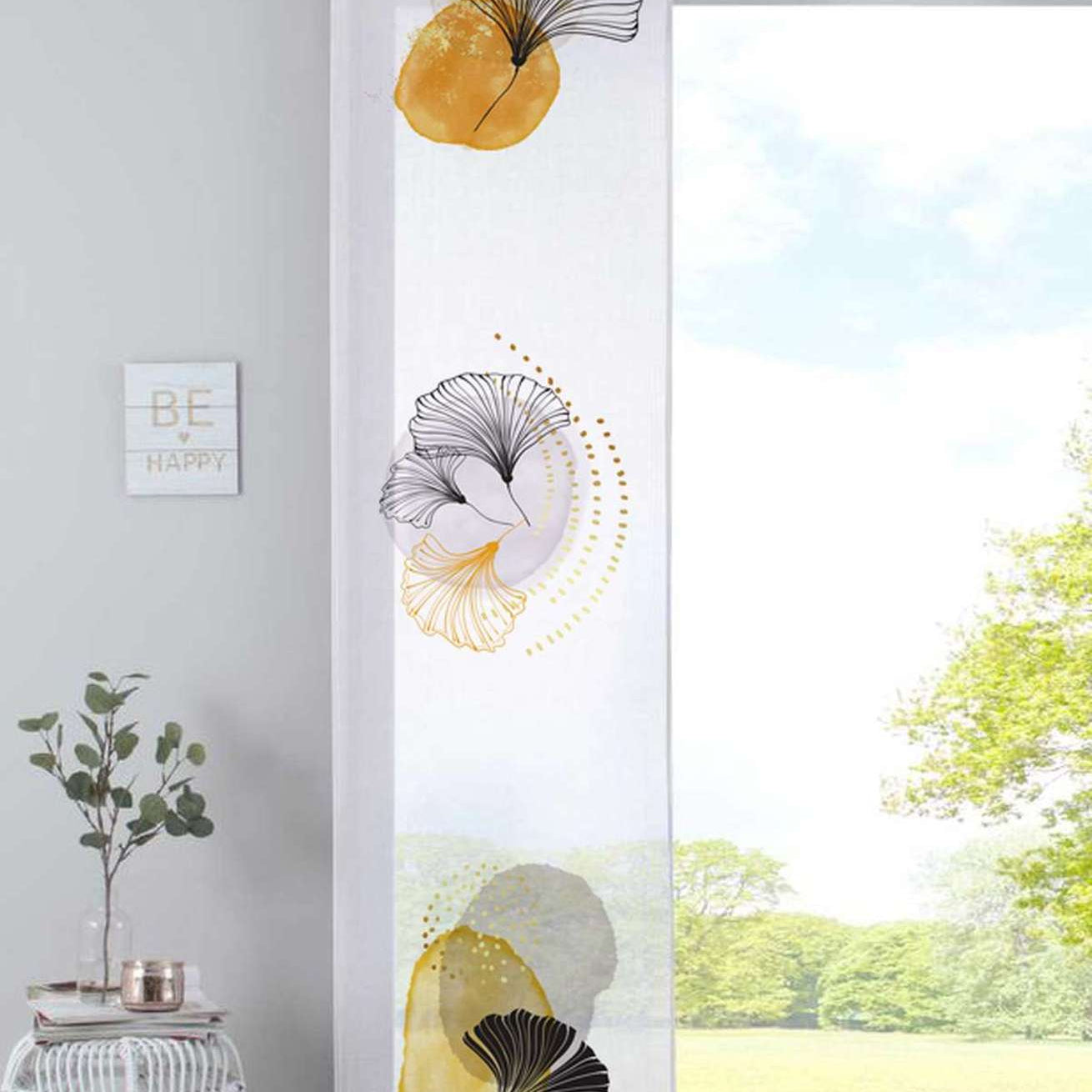 Schiebegardine Flächenvorhang »Izmir« Voile Transparent Paneelwagen Beschwerungsstange 2022400 Ginko Schiebegardine Schiebegardine_Flachenvorhang_Izmir_Voile_Transparent_Paneelwagen_Beschwerungsstange_2022400_-_Gardinenbox.de_-_-3690112 | Gardinenbox.de