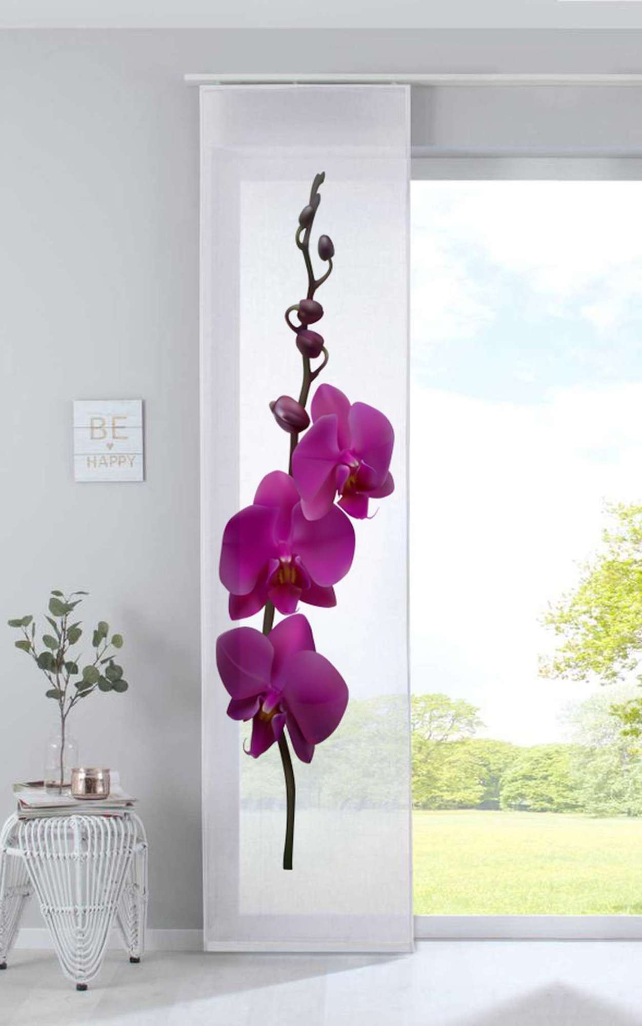 Schiebegardine Flächenvorhang »Izmir« Voile Transparent Paneelwagen Beschwerungsstange 2022400 Orchidee Lila Schiebegardine Schiebegardine_Flachenvorhang_Izmir_Voile_Transparent_Paneelwagen_Beschwerungsstange_2022400_-_Gardinenbox.de_-_-3690139 | Gardinenbox.de