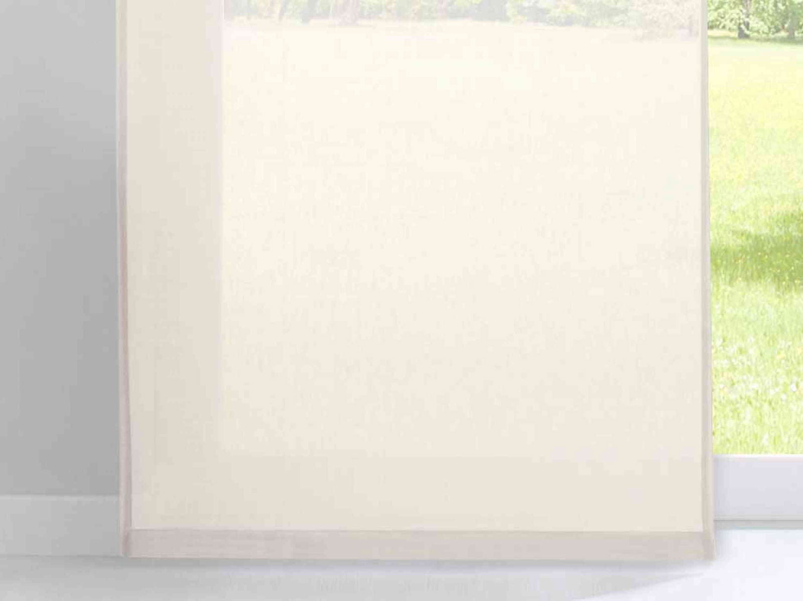 Schiebegardine »Nizza« Baumwoll-Voile Halbvoile Transparent Flächenvorhang mit Paneelwagen und Beschwerungsstange 2019032 Schiebegardine Schiebegardine_Nizza_Baumwoll-Voile_Halbvoile_Transparent_Flachenvorhang_mit_Paneelwagen_und_Beschwerungsstange_2019032_-_Gardinenbox.de_-_-3690283 | Gardinenbox.de