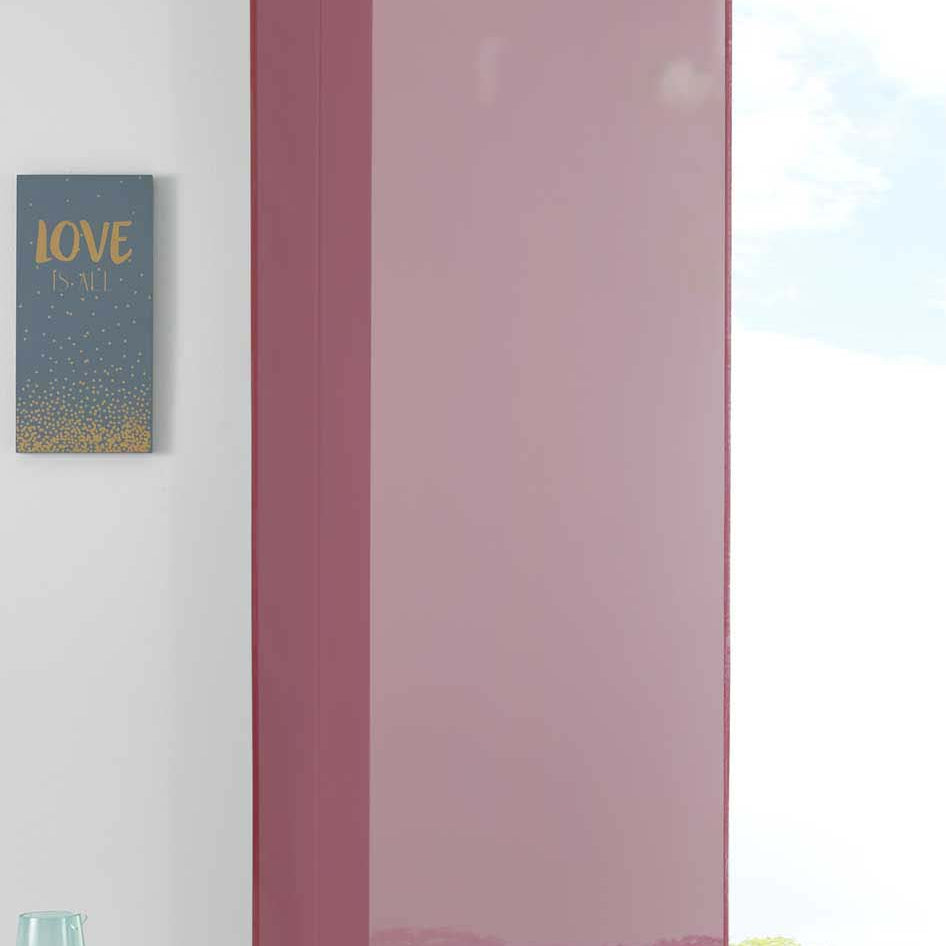 1er Set Schiebegardine Flächenvorhang Vorhang Gardine Voile Komplett mit Paneelwagen Beschwerungsstange 85589N Bordeaux Schiebegardine Schiebegardine_bordeaux | Gardinenbox.de