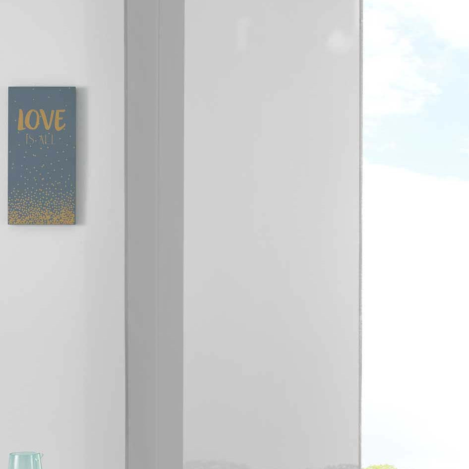 1er Set Schiebegardine Flächenvorhang Vorhang Gardine Voile Komplett mit Paneelwagen Beschwerungsstange 85589N Grau Schiebegardine Schiebegardine_grau | Gardinenbox.de