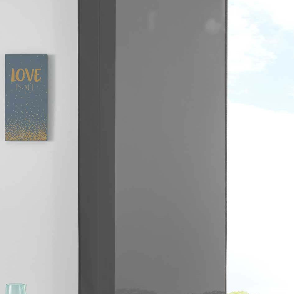 1er Set Schiebegardine Flächenvorhang Vorhang Gardine Voile Komplett mit Paneelwagen Beschwerungsstange 85589N Schwarz Schiebegardine Schiebegardine_schwarz | Gardinenbox.de