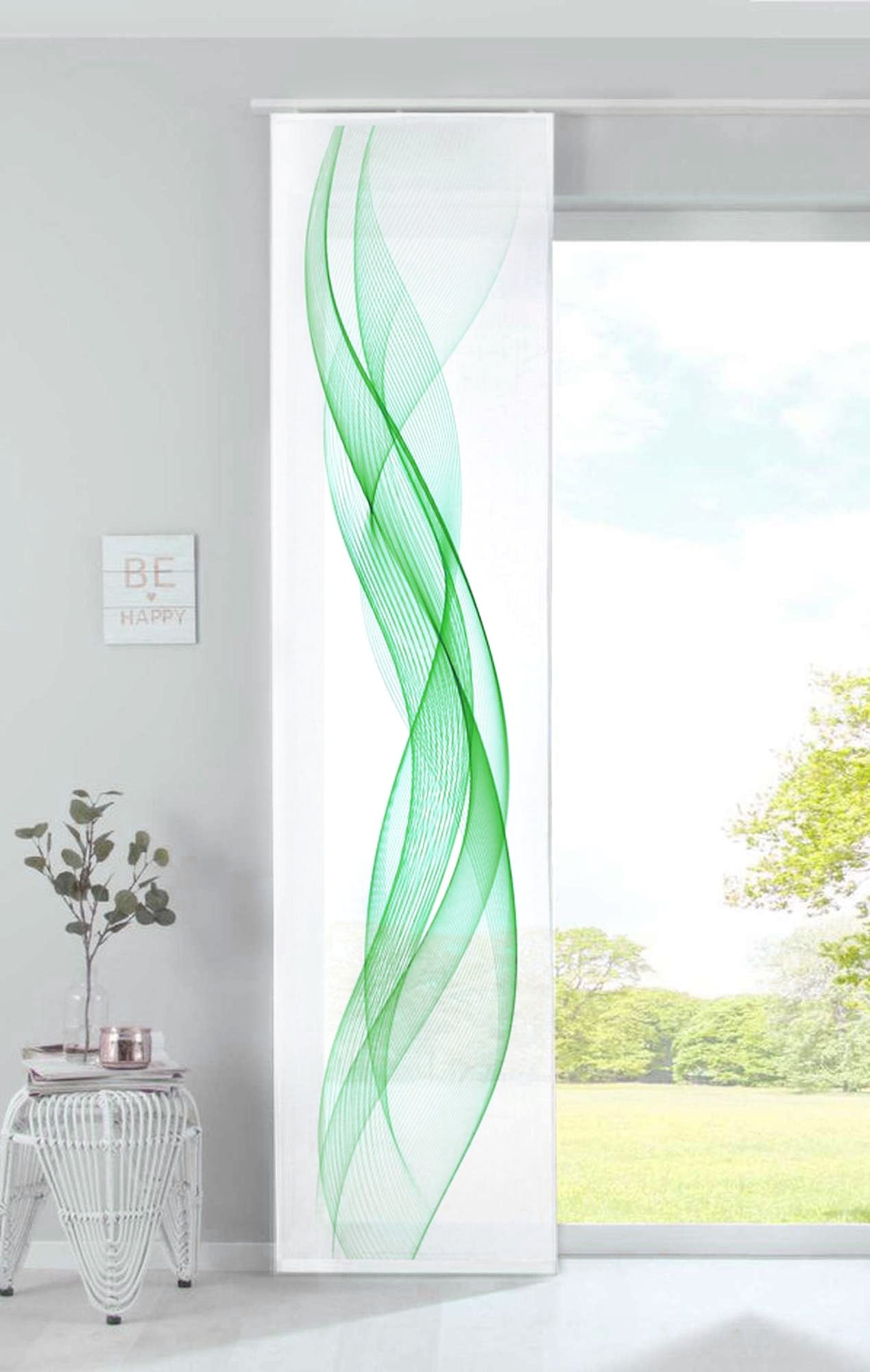 Schiebevorhang Bedruckt Flächenvorhang »Izmir« Microsatin Blickdicht Lichtdurchlässig mit Paneelwagen 2022400B Welle Grün Schiebegardine Schiebevorhang_Bedruckt_Flachenvorhang_Izmir_Microsatin_Blickdicht_Lichtdurchlassig_mit_Paneelwagen_2022400B_-_Gardinenbox.de_-_-3690320 | Gardinenbox.de