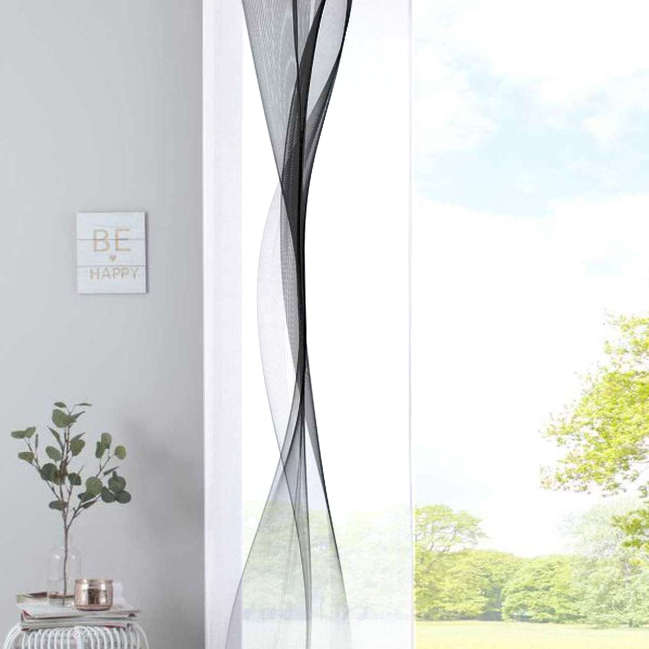 Schiebevorhang Bedruckt Flächenvorhang »Izmir« Microsatin Blickdicht Lichtdurchlässig mit Paneelwagen 2022400B Welle Schwarz Schiebegardine Schiebevorhang_Bedruckt_Flachenvorhang_Izmir_Microsatin_Blickdicht_Lichtdurchlassig_mit_Paneelwagen_2022400B_-_Gardinenbox.de_-_-3690334 | Gardinenbox.de