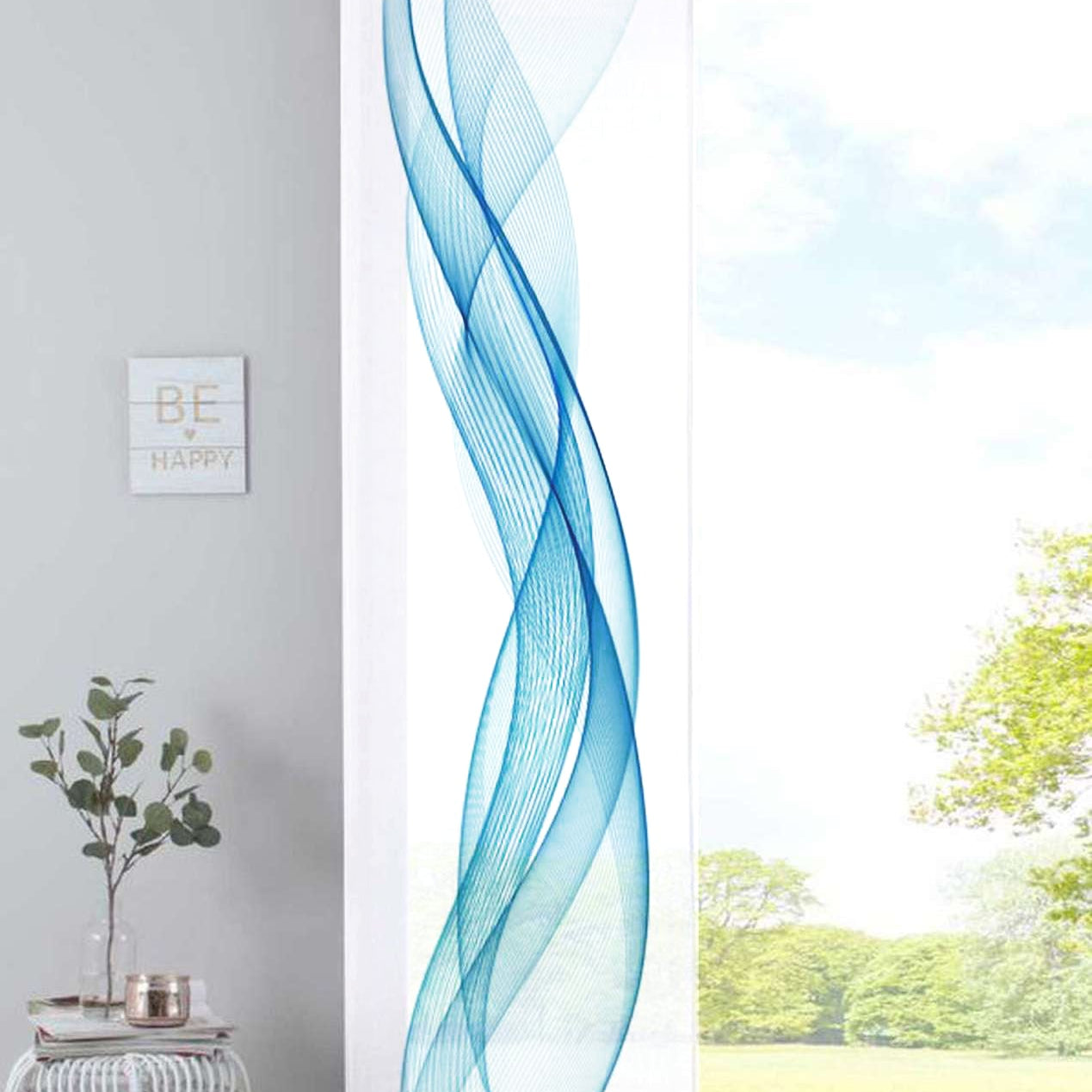 Schiebevorhang Bedruckt Flächenvorhang »Izmir« Microsatin Blickdicht Lichtdurchlässig mit Paneelwagen 2022400B Welle Blau Schiebegardine Schiebevorhang_Bedruckt_Flachenvorhang_Izmir_Microsatin_Blickdicht_Lichtdurchlassig_mit_Paneelwagen_2022400B_-_Gardinenbox.de_-_-3690344 | Gardinenbox.de