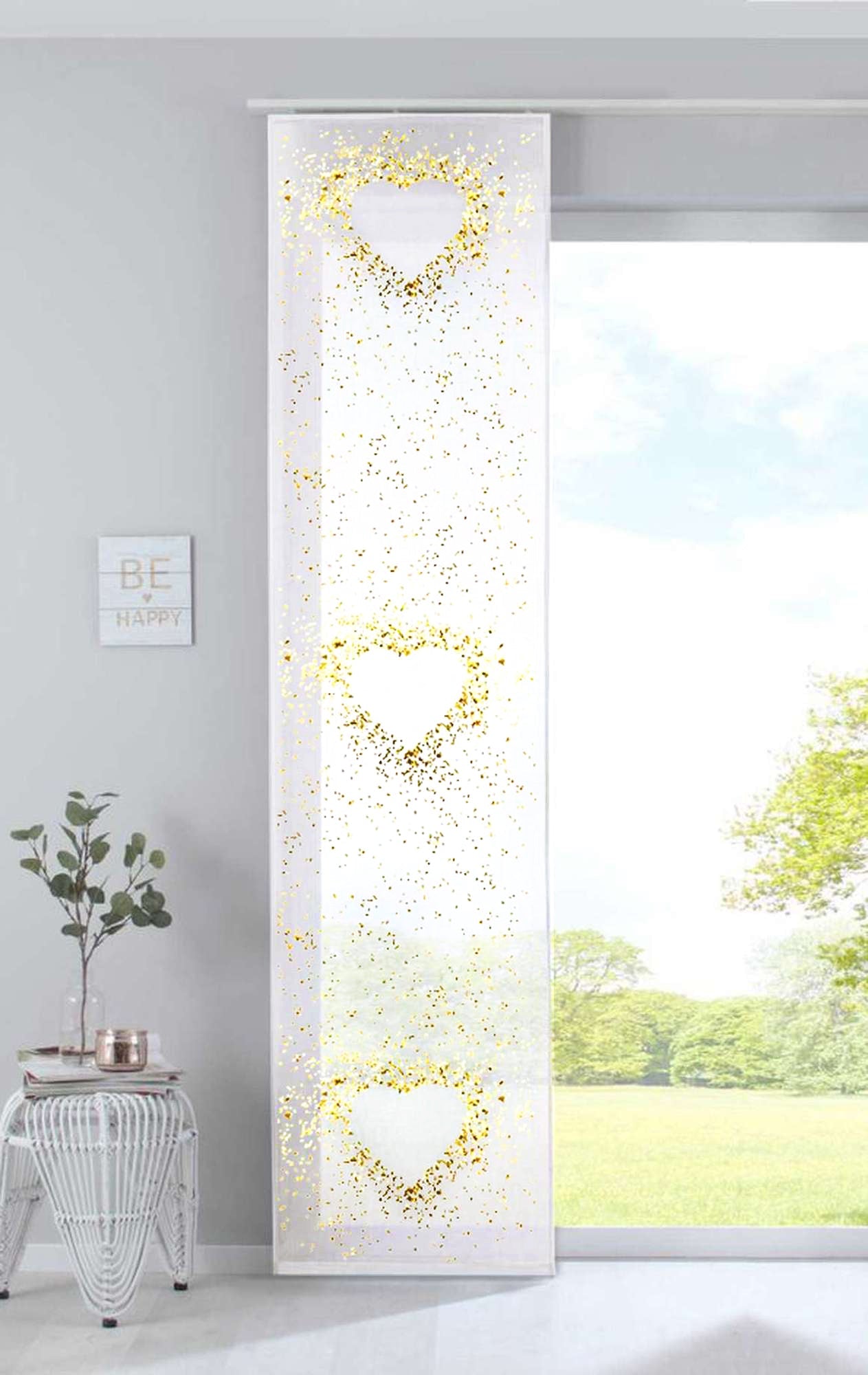 Schiebevorhang Bedruckt Flächenvorhang »Izmir« Microsatin Blickdicht Lichtdurchlässig mit Paneelwagen 2022400B Herz Schiebegardine Schiebevorhang_Bedruckt_Flachenvorhang_Izmir_Microsatin_Blickdicht_Lichtdurchlassig_mit_Paneelwagen_2022400B_-_Gardinenbox.de_-_-3690363 | Gardinenbox.de