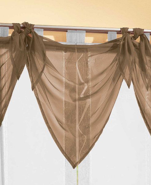 Segeltuch Querbehang aus transparentem Voile, die ideale Ergänzung zu unseren Gardinen 61003 Nougat Querbehang Segeltuch_Querbehang_aus_transparentem_Voile_die_ideale_Erganzung_zu_unseren_Gardinen_61003_-_Gardinenbox.de_-_-3690681 | Gardinenbox.de