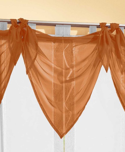 Segeltuch Querbehang aus transparentem Voile, die ideale Ergänzung zu unseren Gardinen 61003 Terrakotta Querbehang Segeltuch_Querbehang_aus_transparentem_Voile_die_ideale_Erganzung_zu_unseren_Gardinen_61003_-_Gardinenbox.de_-_-3690704 | Gardinenbox.de