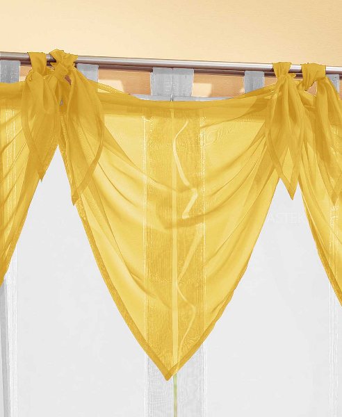 Segeltuch Querbehang aus transparentem Voile, die ideale Ergänzung zu unseren Gardinen 61003 Gelb Querbehang Segeltuch_Querbehang_aus_transparentem_Voile_die_ideale_Erganzung_zu_unseren_Gardinen_61003_-_Gardinenbox.de_-_-3690708 | Gardinenbox.de
