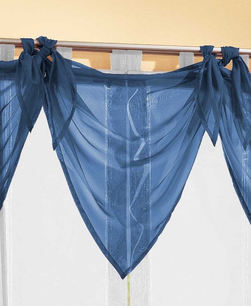 Segeltuch Querbehang aus transparentem Voile, die ideale Ergänzung zu unseren Gardinen 61003 Blau Querbehang Segeltuch_Querbehang_aus_transparentem_Voile_die_ideale_Erganzung_zu_unseren_Gardinen_61003_-_Gardinenbox.de_-_-3690719 | Gardinenbox.de