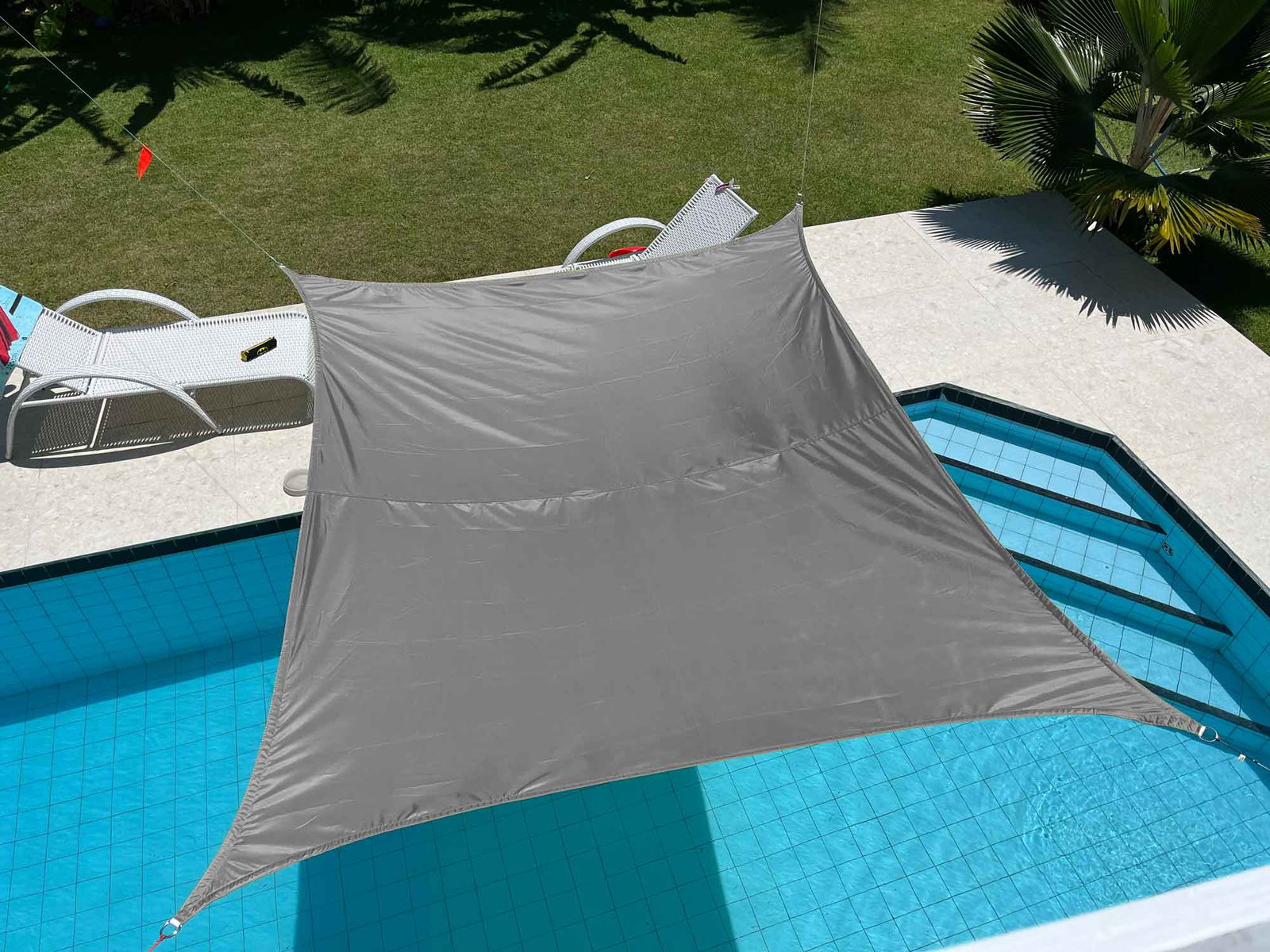 Sonnensegel Sonnenschutz Set inkl Befestigungsseile Wasserabweisend Polyester UV Schutz Windschutz Wetterschutz für Balkon Garten Terrasse 2023900N Grau Sonnensegel Sonnensegel_Sonnenschutz_Set_inkl_Befestigungsseile_Wasserabweisend_Polyester_UV_Schutz_Windschutz_Wetterschutz_fur_Balkon_Garten_Terrasse_2023900N_-_Gardinenbox.de_-_-3691050 | Gardinenbox.de