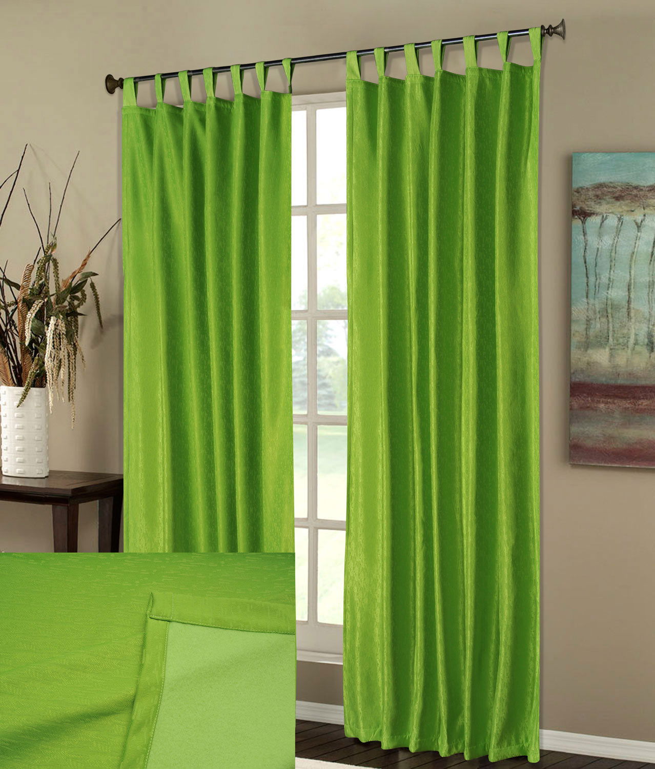 Thermo Gardine Schlaufen Vorhang Polar Fleece Rücken, matt 20510 Apfelgrün Vorhang Thermo_Gardine_Schlaufen_Vorhang_Polar_Fleece_Rucken_matt_20510_-_Gardinenbox.de_-_-3691728 | Gardinenbox.de