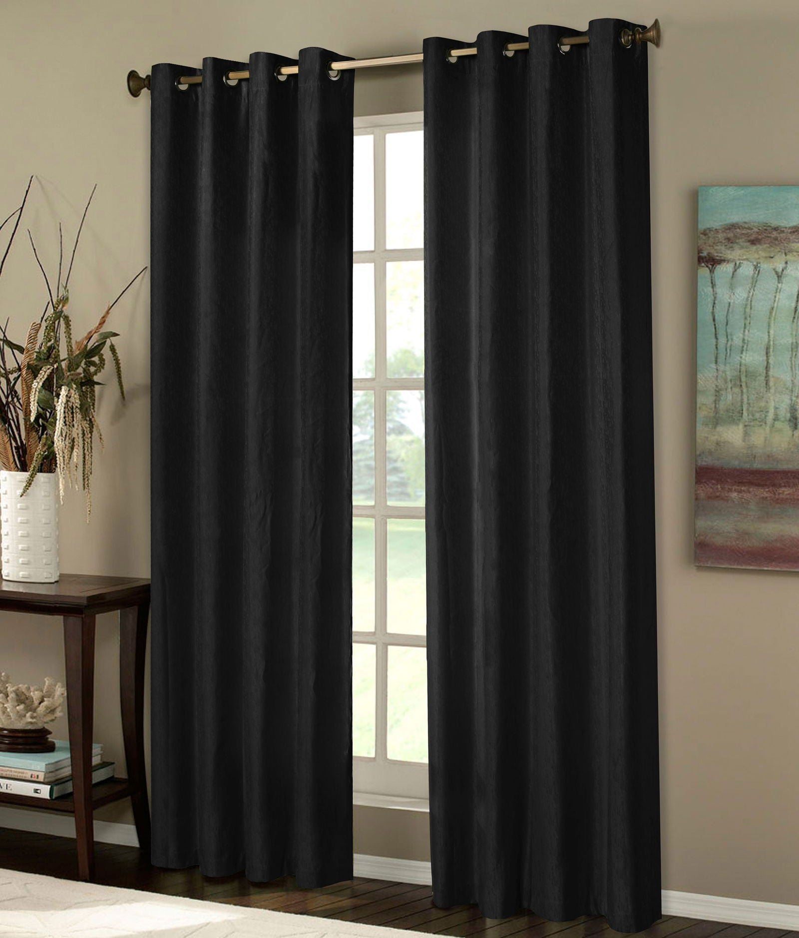 Thermo Ösen Vorhang mit Polar Fleece Rücken - 20500- 350gr./m², Gardine Matt Verdunkelungsstoff Blickdicht. 245cm x 140cm (HxB), 20500 20500 Schwarz Vorhang Thermo_Osen_Vorhang_mit_Polar_Fleece_Rucken_-_20500-_350gr.-m_Gardine_Matt_Verdunkelungsstoff_Blickdicht._245cm_x_140cm_HxB_20500_20500_-_Gardinenbox.de_-_-3692030 | Gardinenbox.de